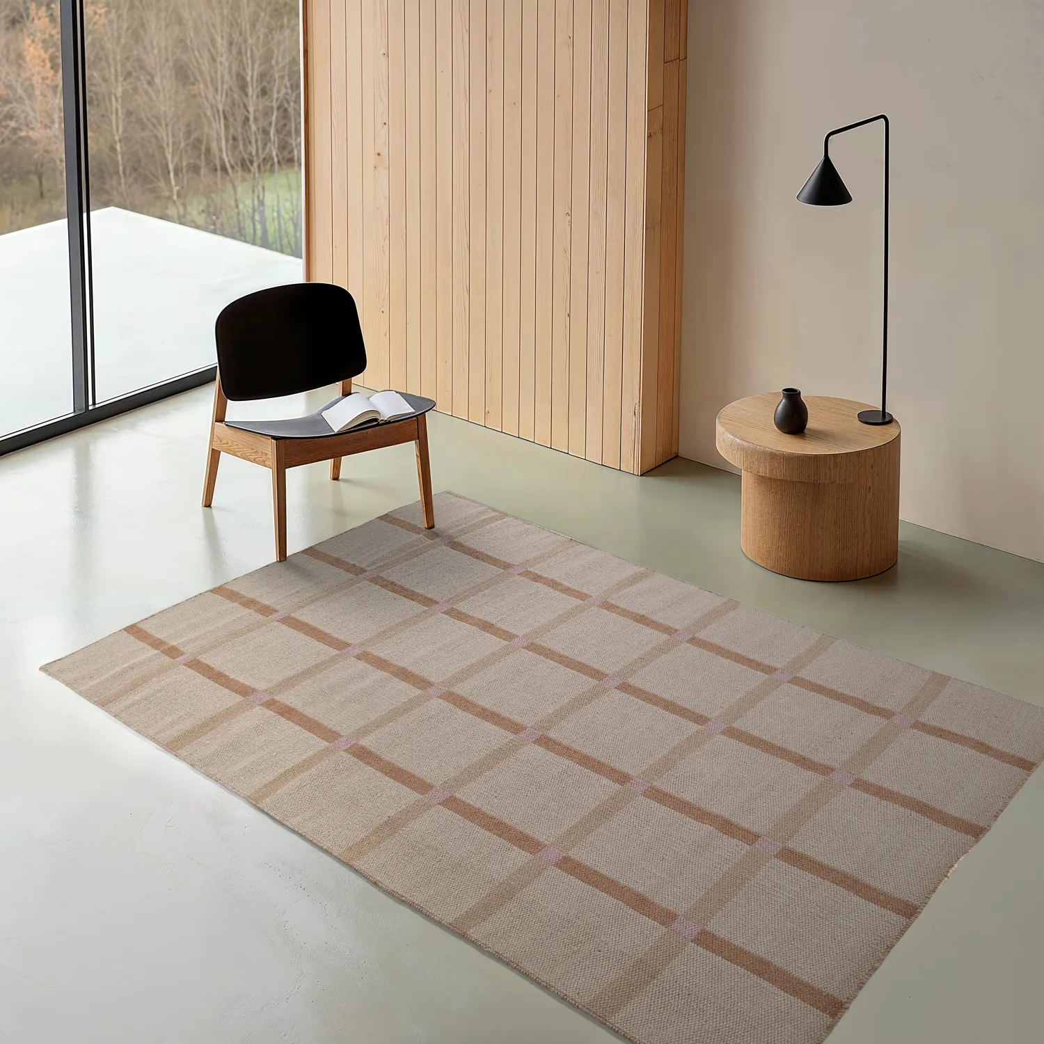 Wool rug - Gingham (no. 2)