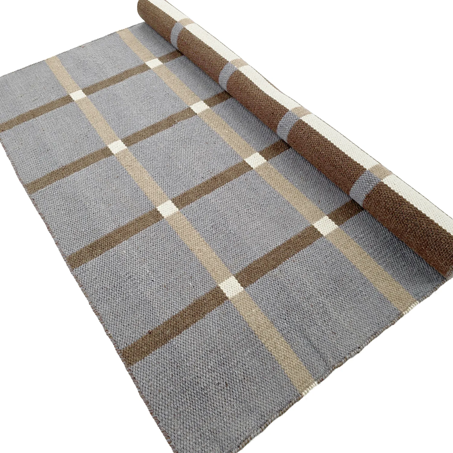 Wool rug - Gingham (no. 7)