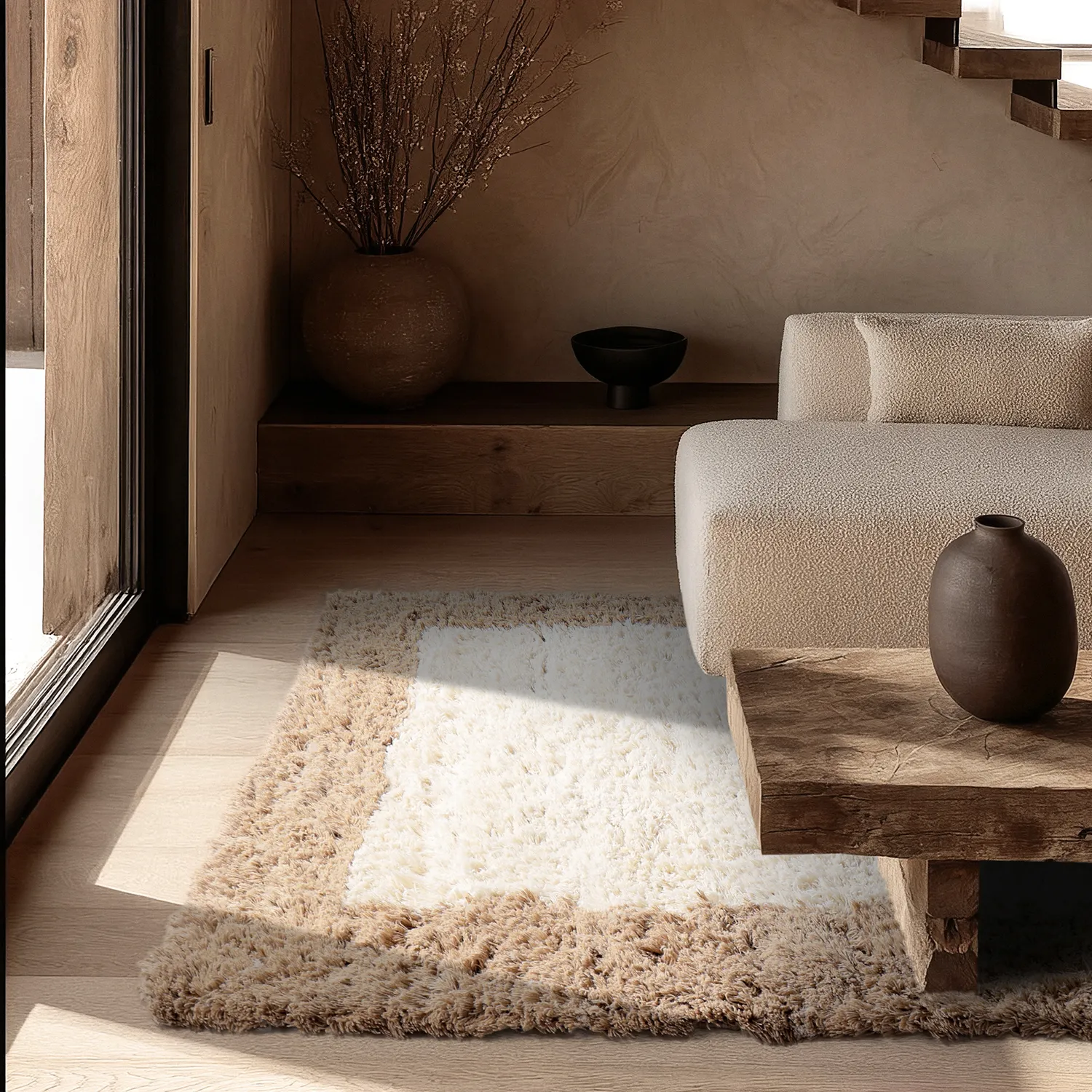Wool rug - Khenifra Handknot Wool Premium (cream/beige)