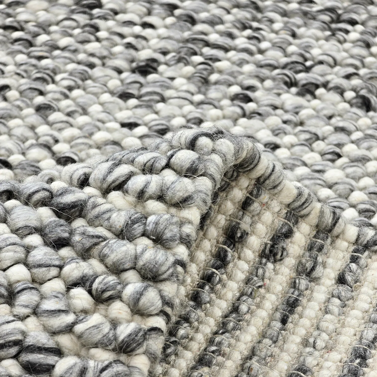 Wool rug - Mesra (grey/white)