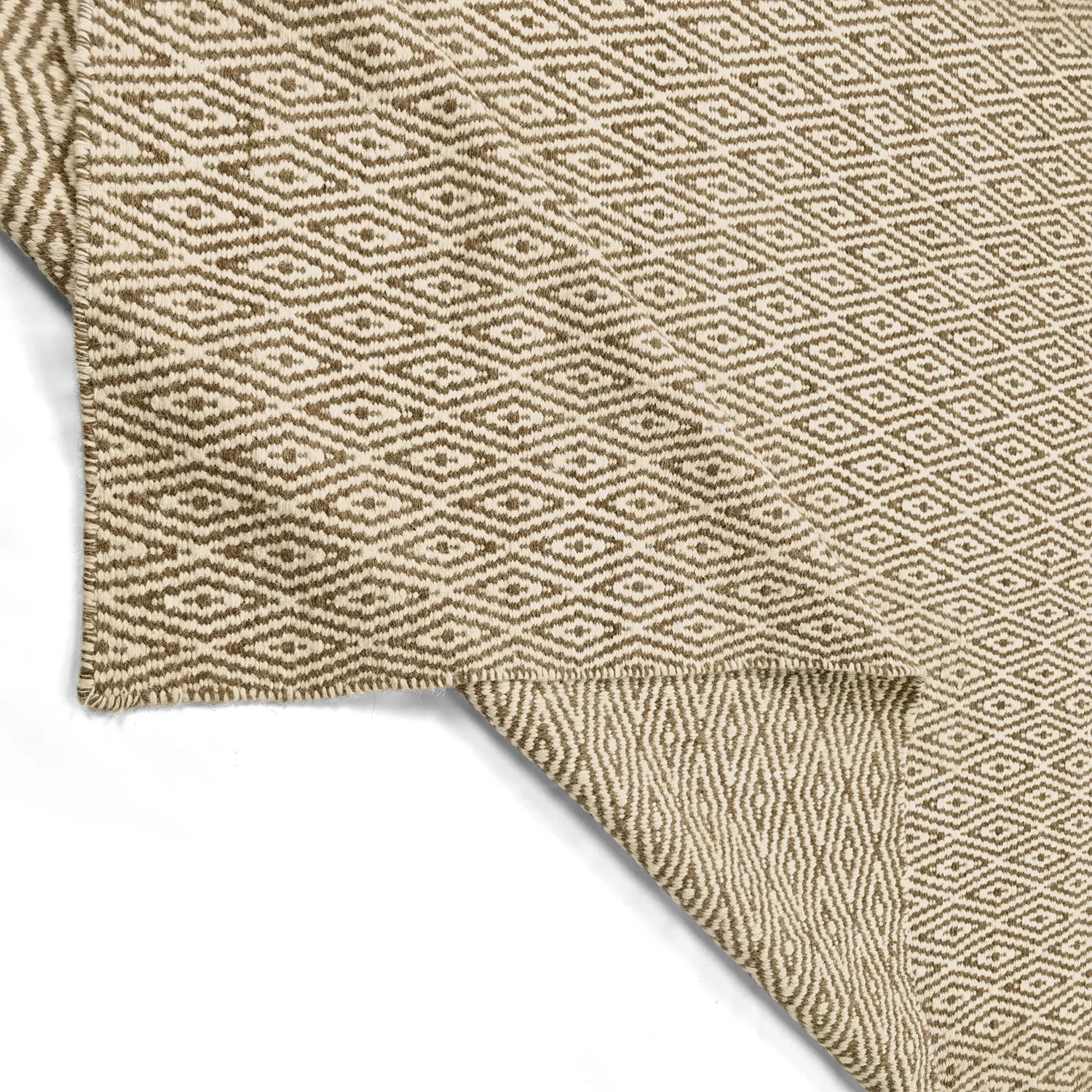 Wool rug - Monastir (brown/white)