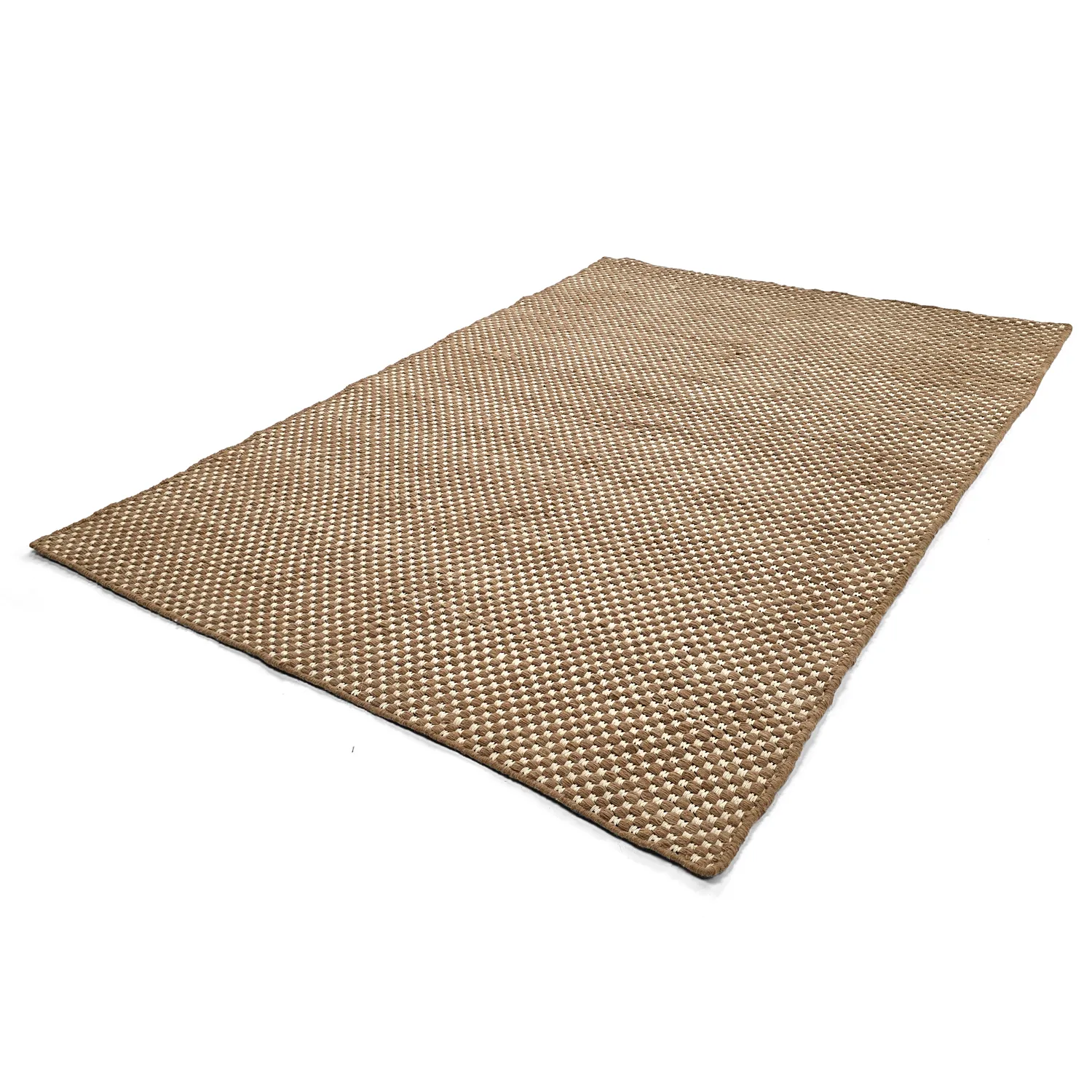 Wool rug - Ovelia (brown/white)