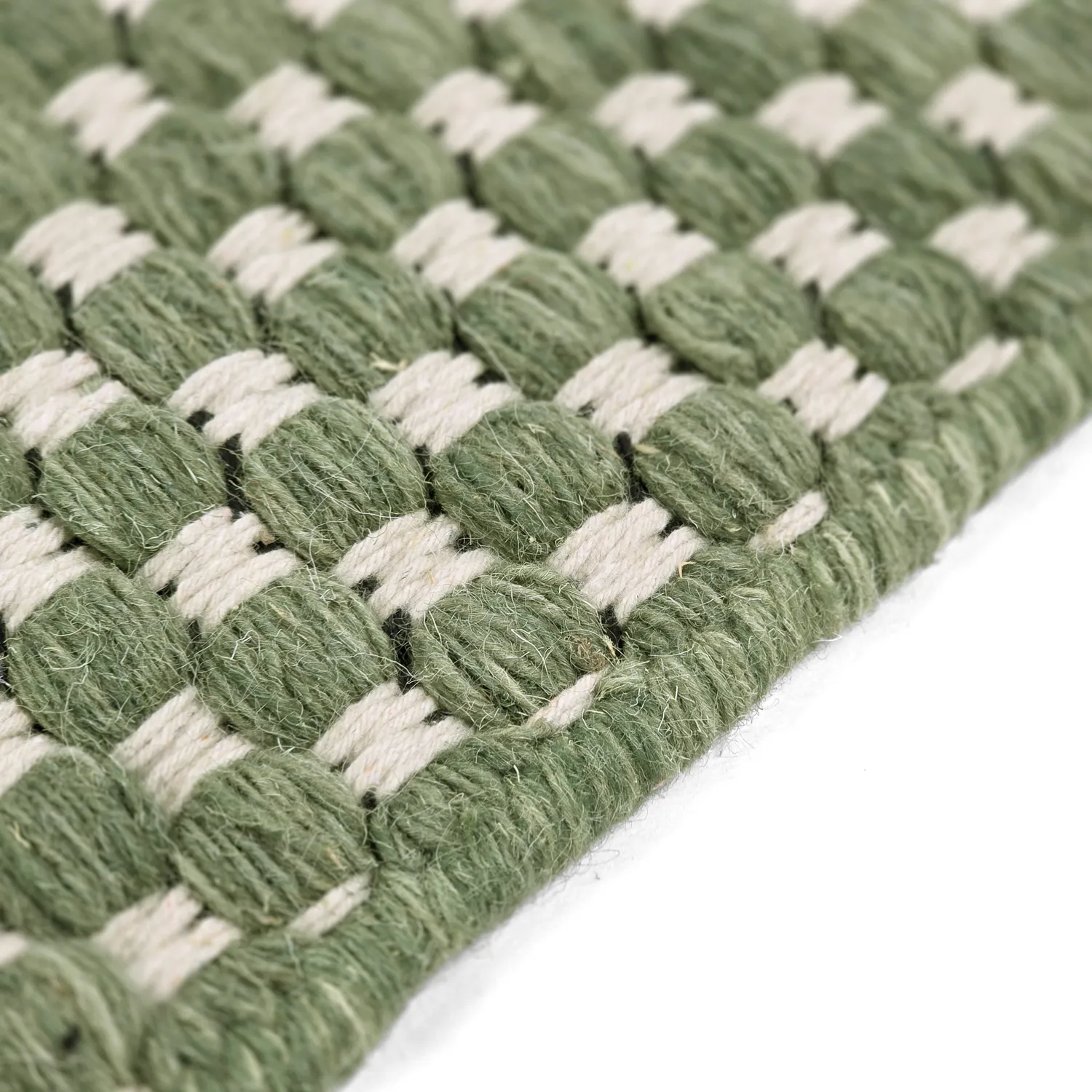 Wool rug - Ovelia (green/white)
