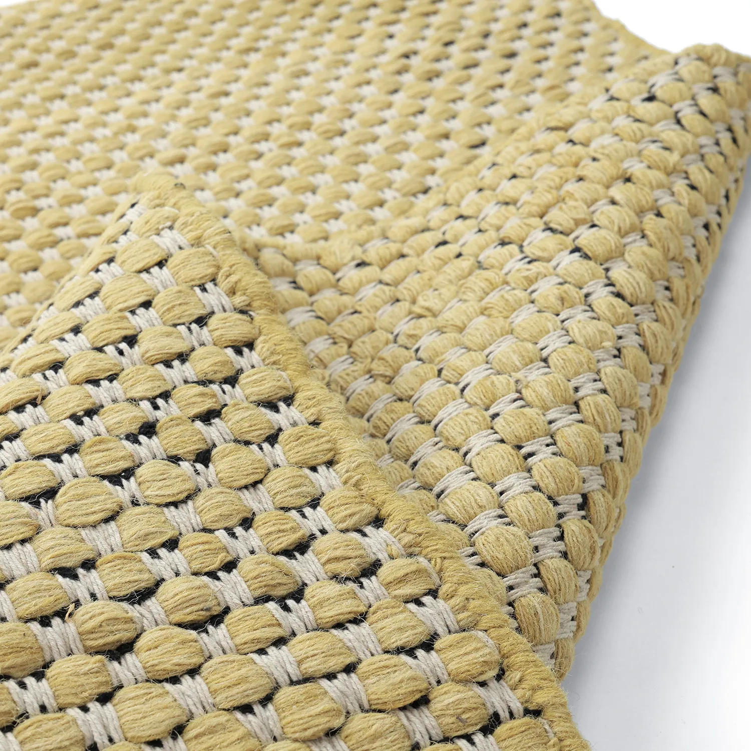 Wool rug - Ovelia (yellow/white)