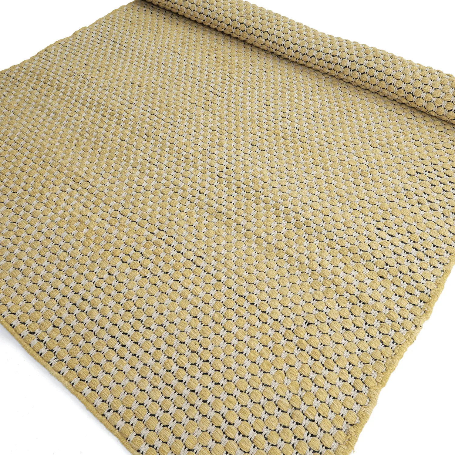 Wool rug - Ovelia (yellow/white)