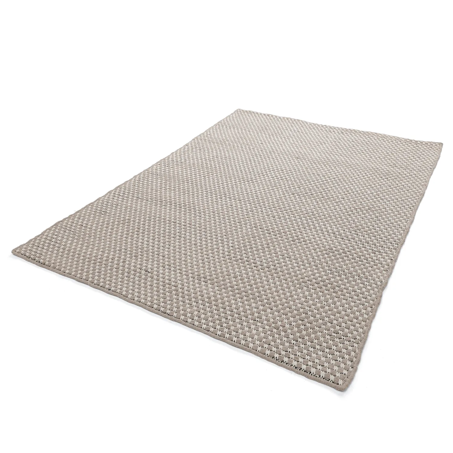 Wool rug - Ovelia (taupe/white)