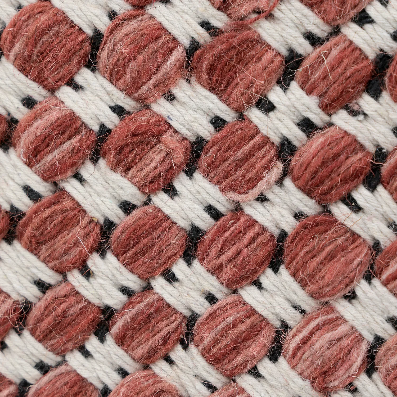 Wool rug - Ovelia (terracotta/white)