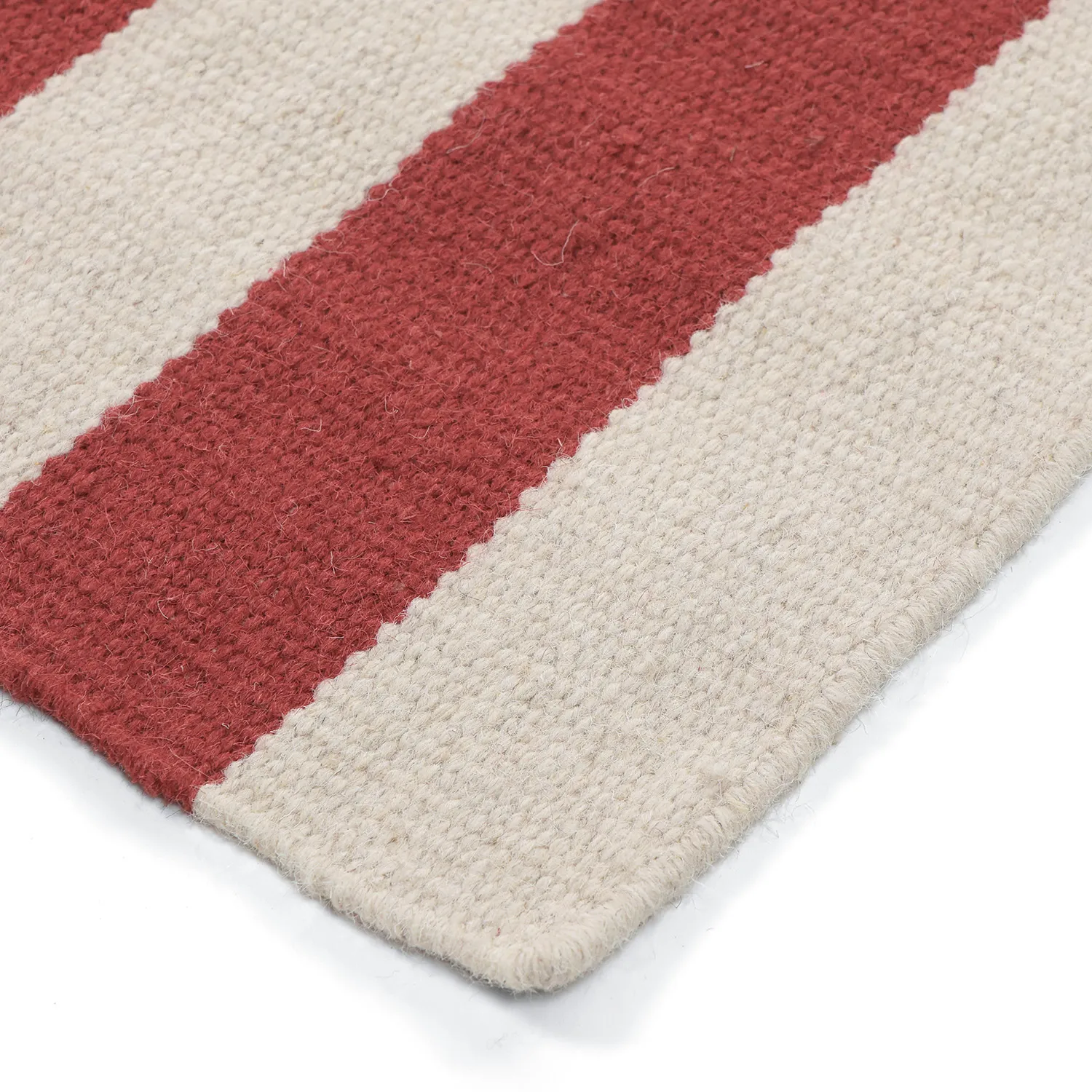 Wool rug - Peniche (cream/green/red)