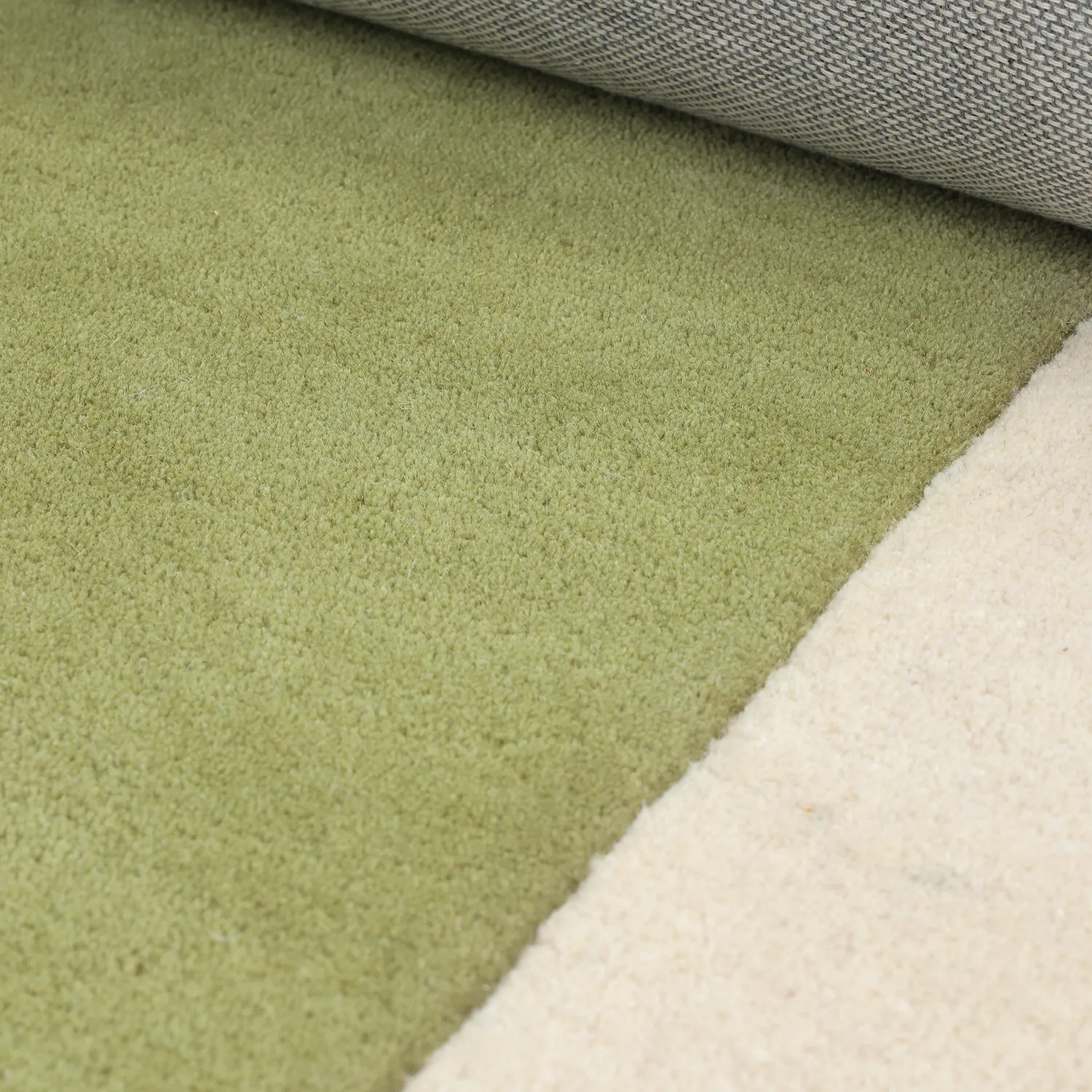 Wool rug - Puri Hand Tufted Wool Premium (green/cream)