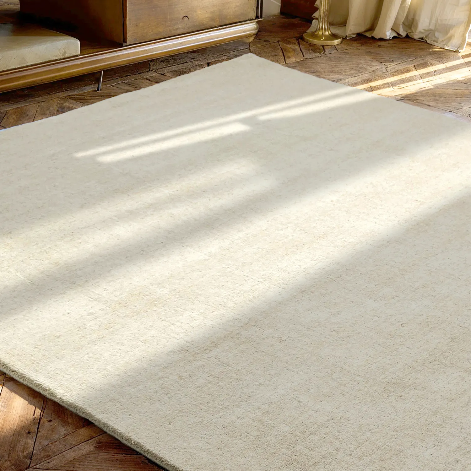 Wool rug - Rozel Handloom Wool Premium (cream)