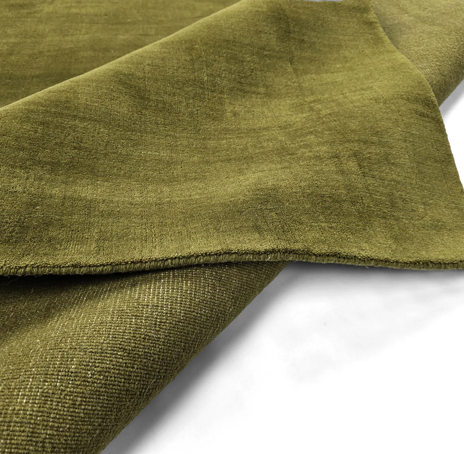 Wool rug - Rozel Handloom Wool Premium (moss green)