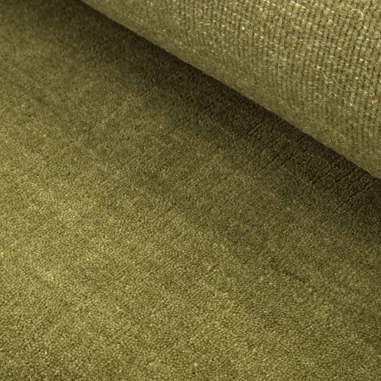 Wool rug - Rozel Handloom Wool Premium (moss green)