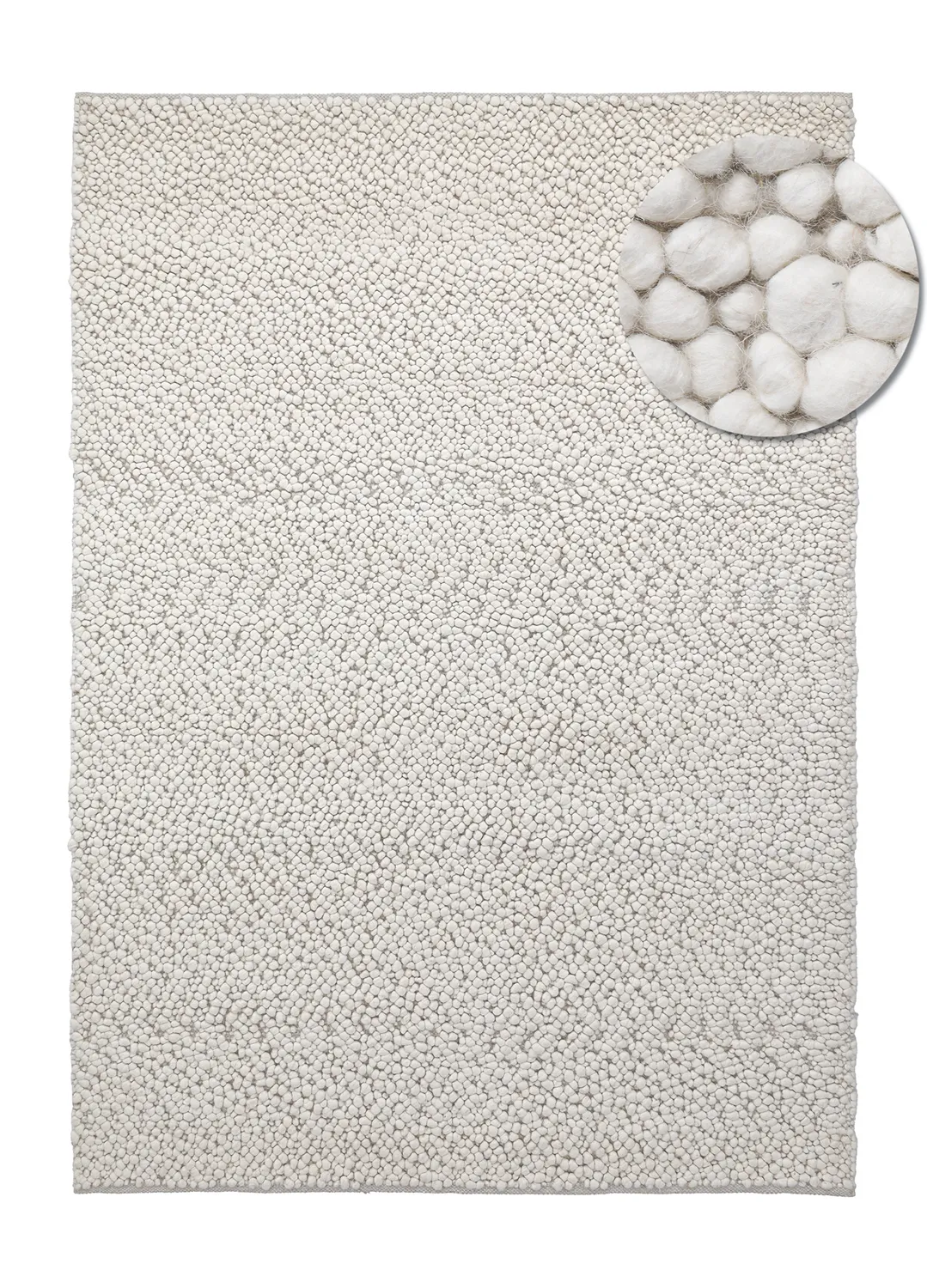 Wool rug - Sala Irregular Wool Bubble (cream)