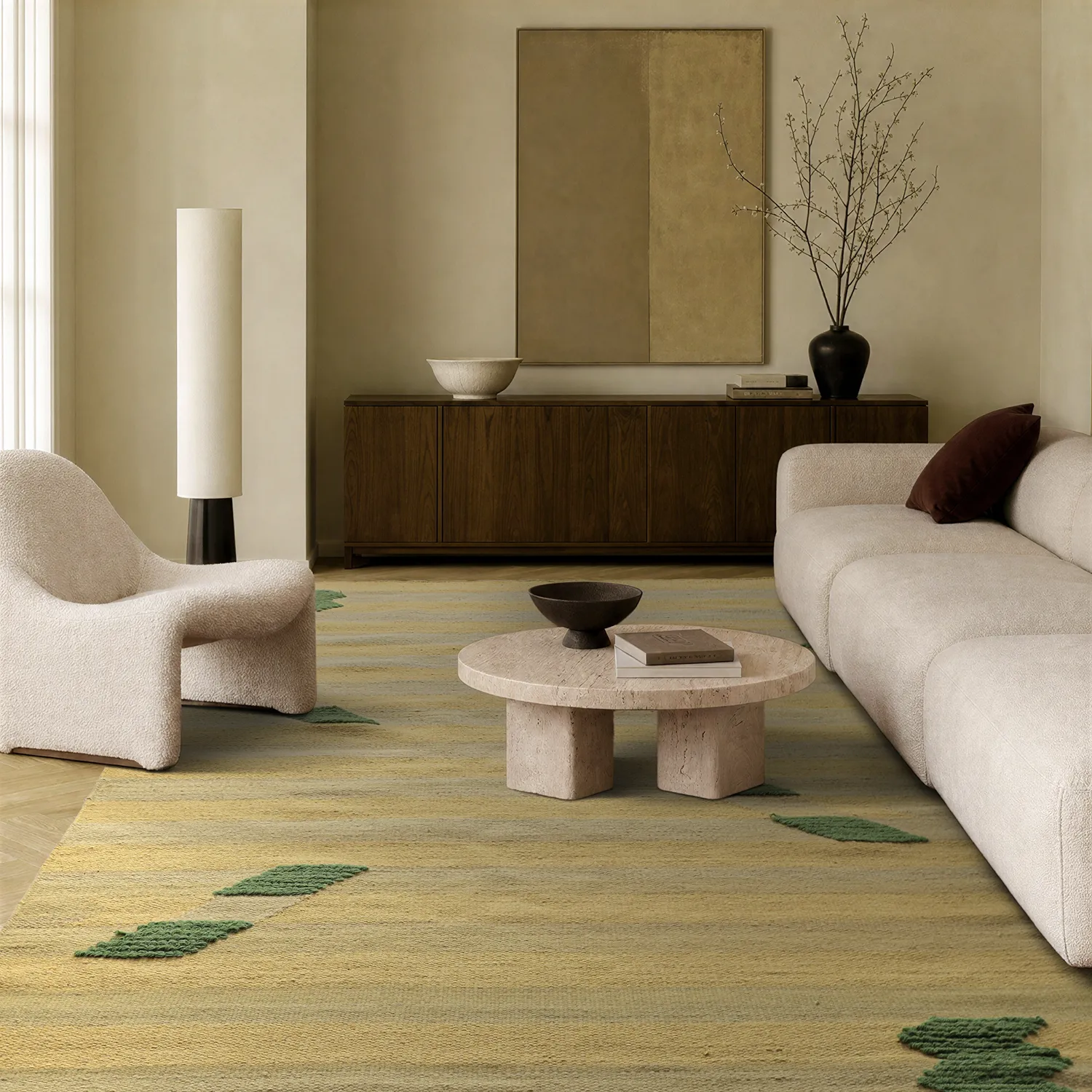 Wool rug - Serpa (light yellow)