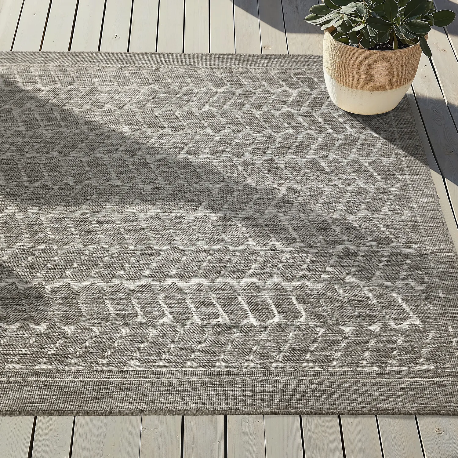 Indoor/Outdoor rug - Aria (gray)