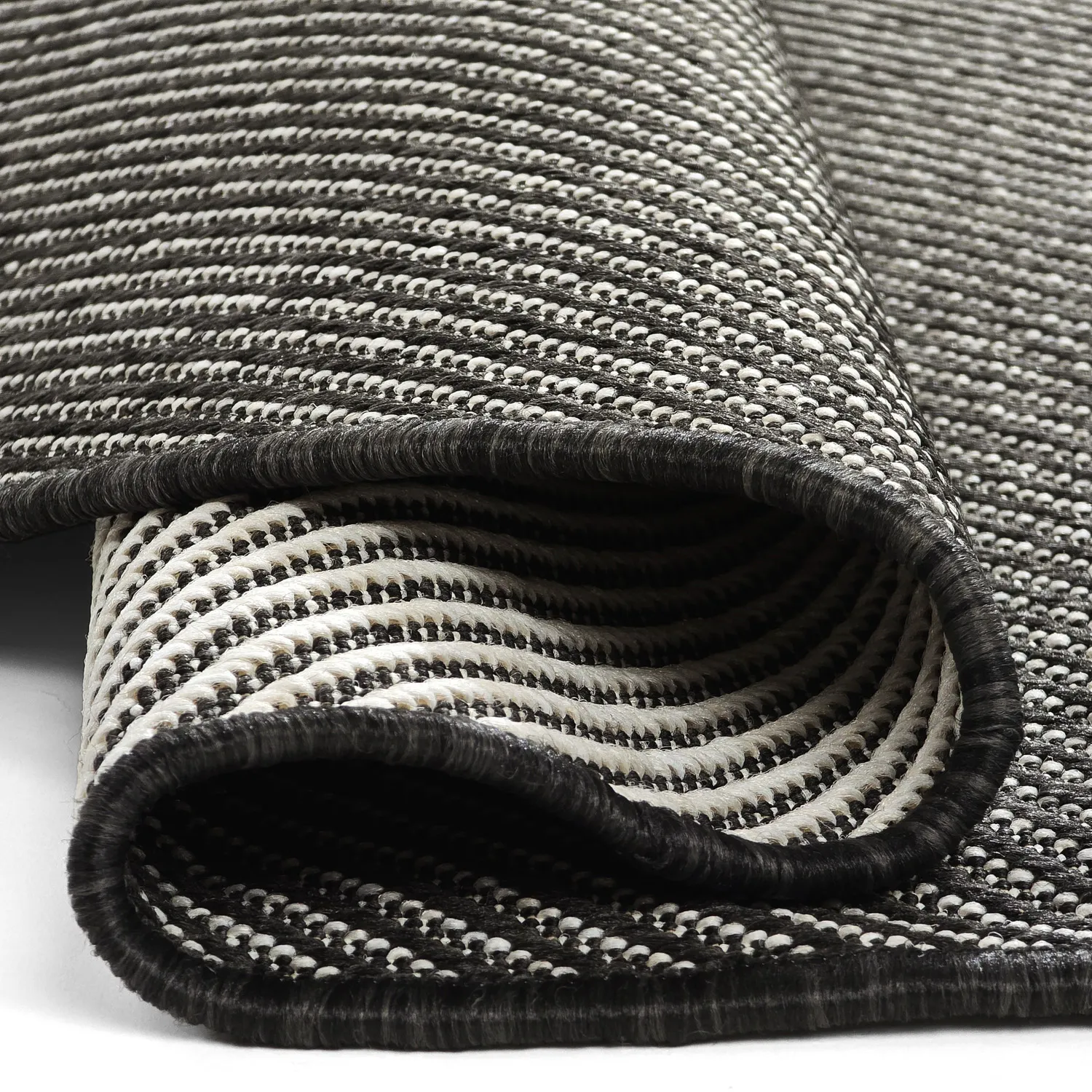 Round rug - Indoor/Outdoor Bennett (black)