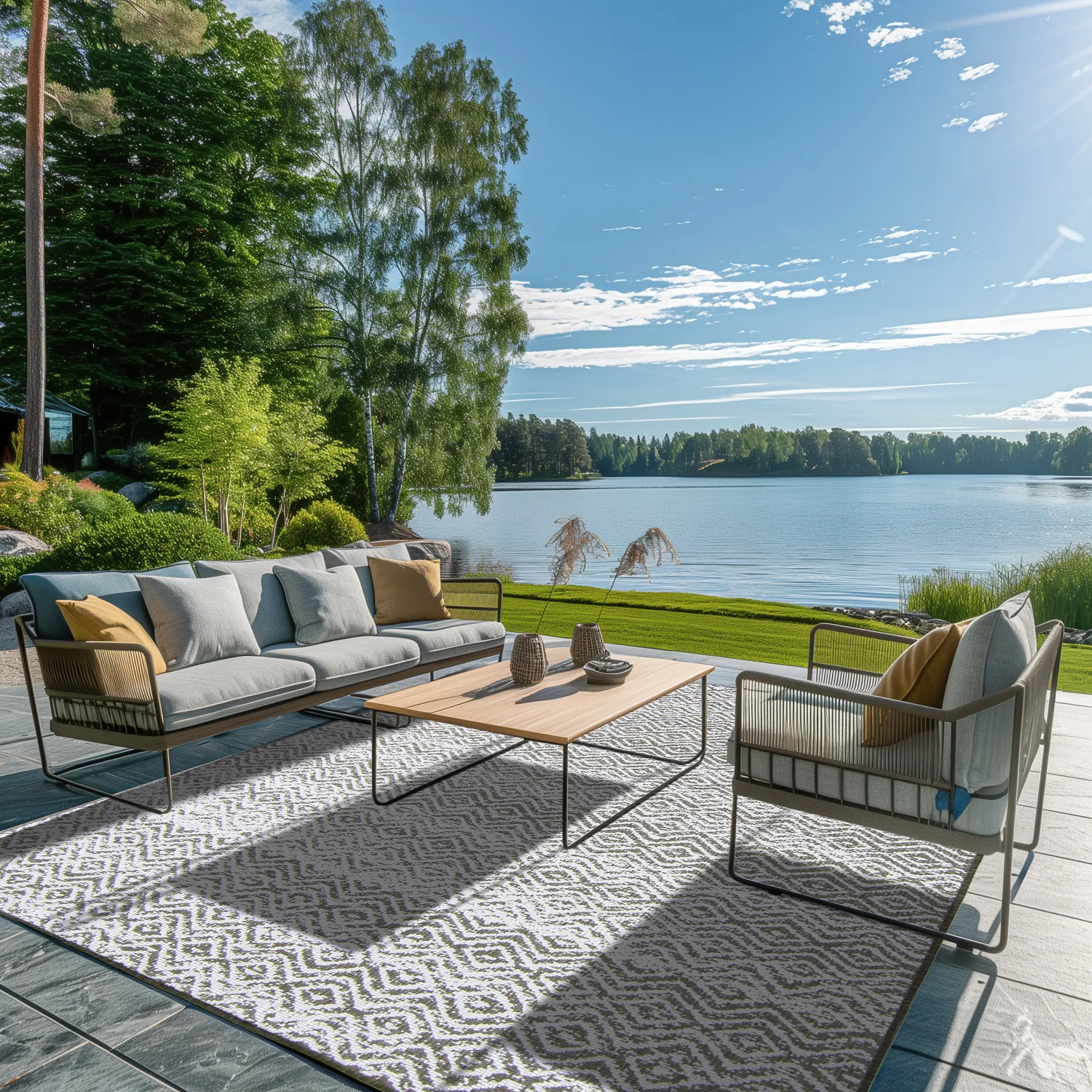 Indoor/Outdoor rug - Harstad (brown)