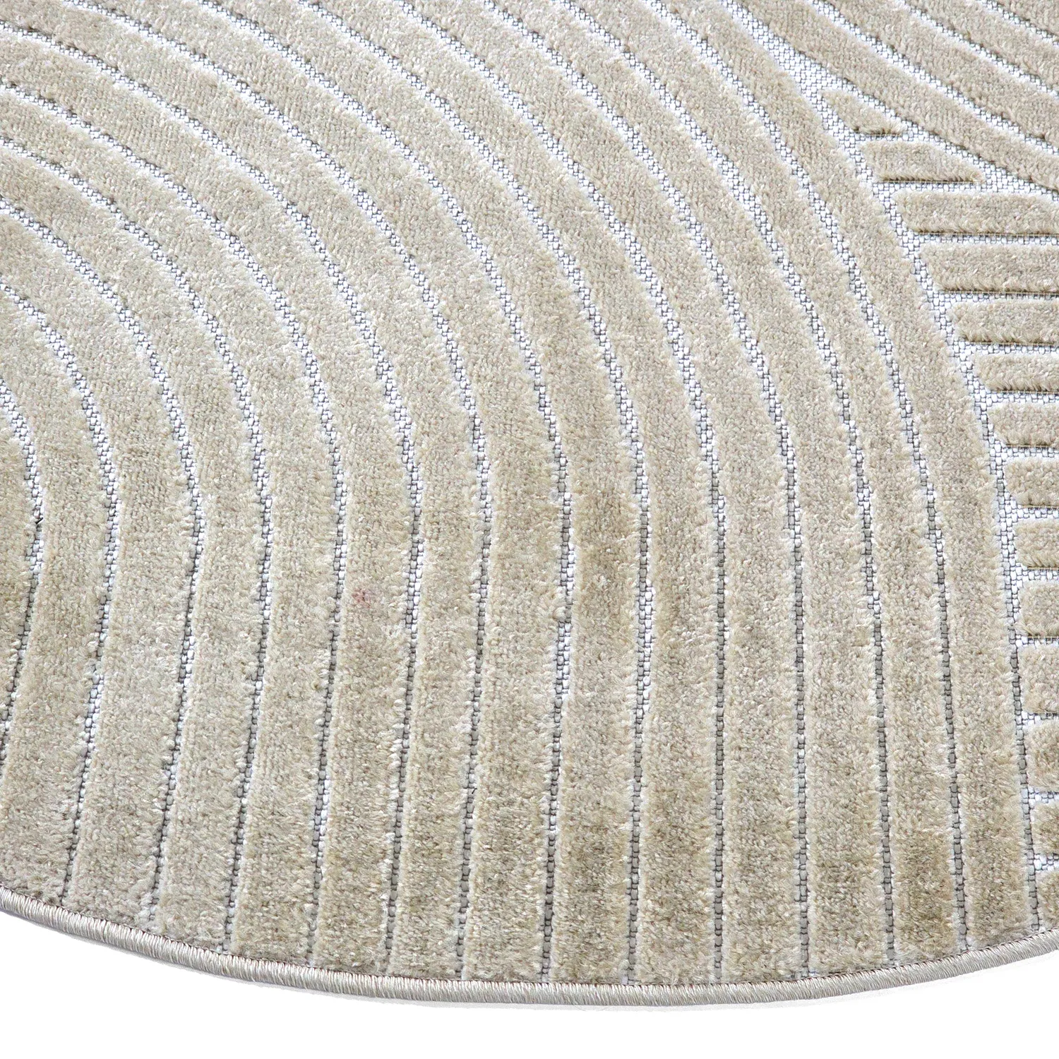 Round rug - Indoor/Outdoor Devon (beige)