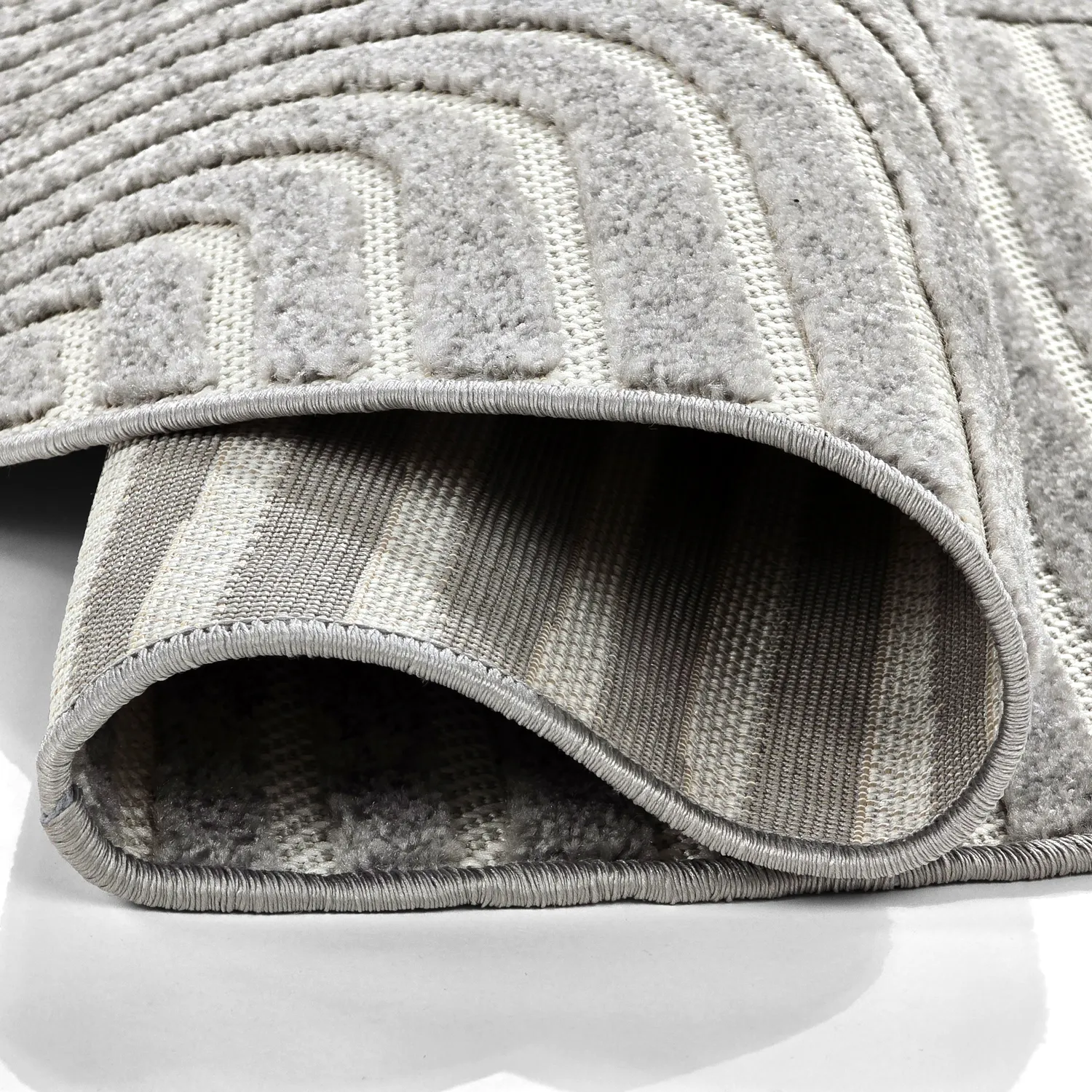 Round rug - Indoor/Outdoor Devon (gray)