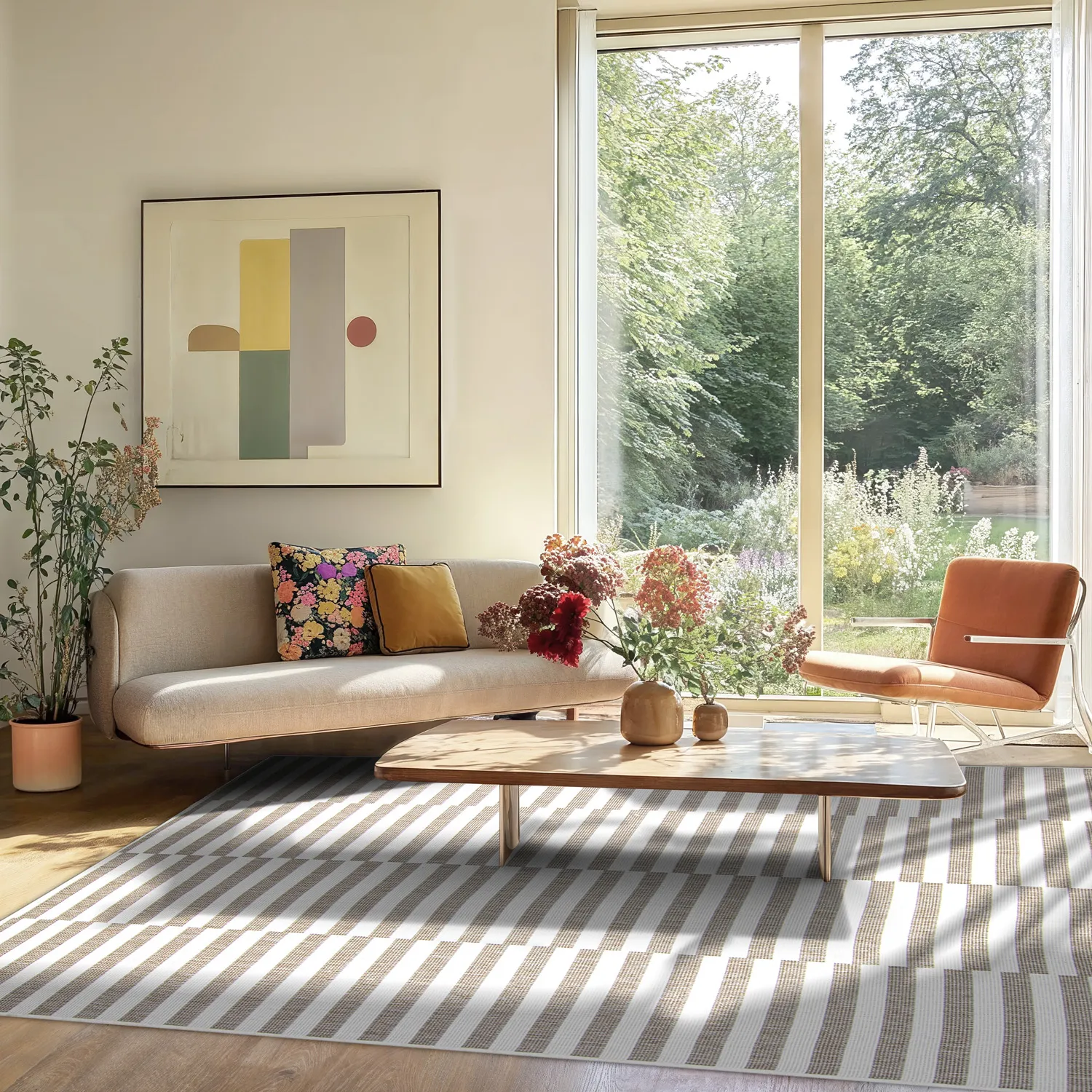 Indoor/Outdoor rug - Otto (beige)