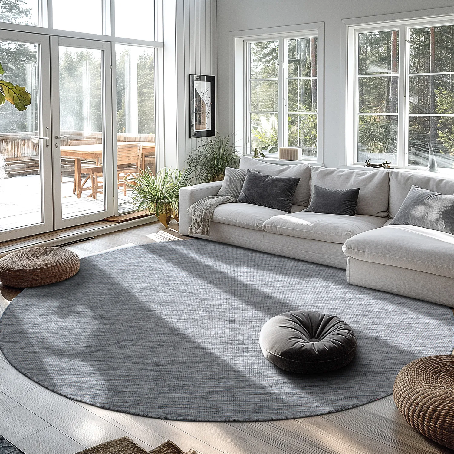 Round rug - Monsanto (grey)