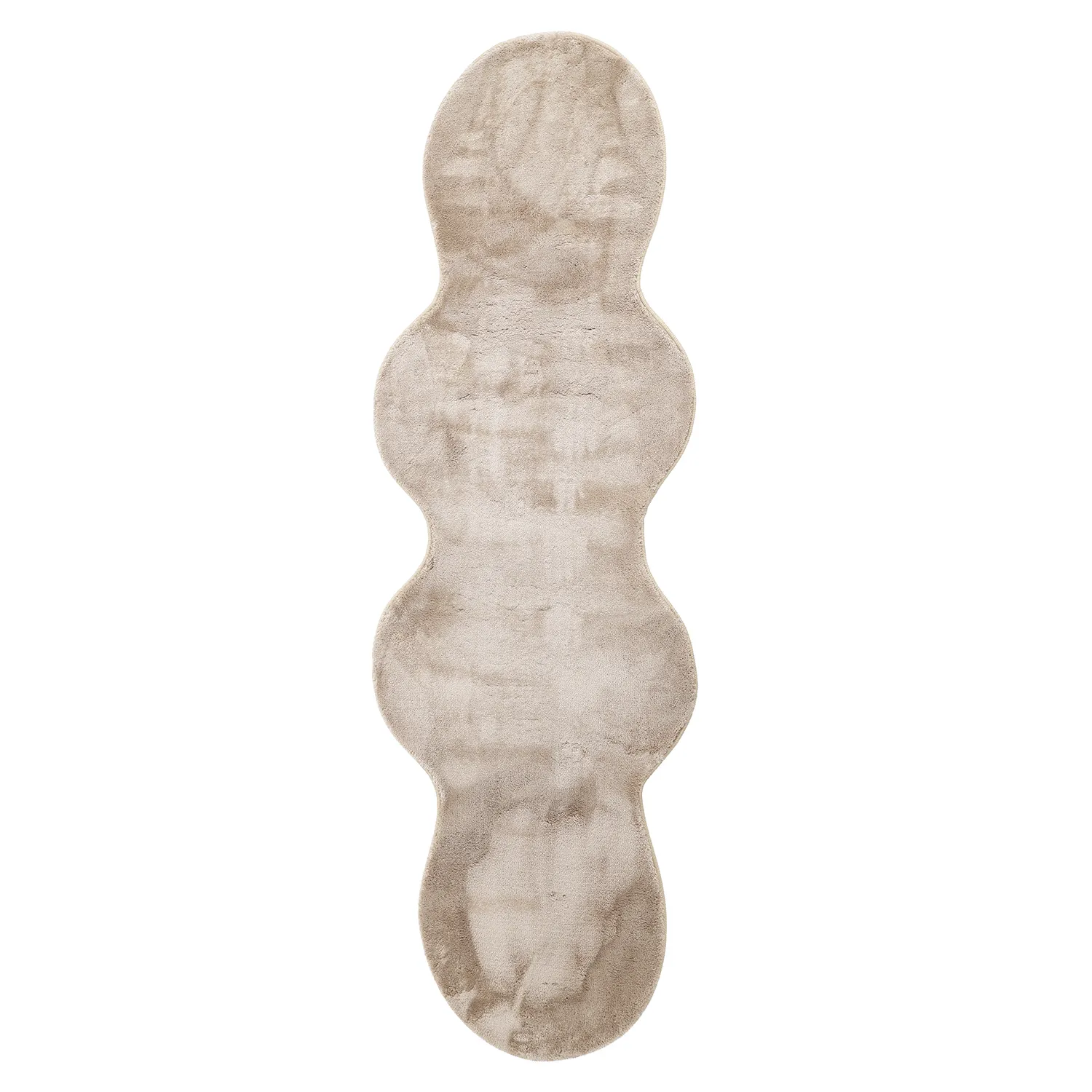 Wavy Runner Rug - Aranga Super Soft Fur (brown)