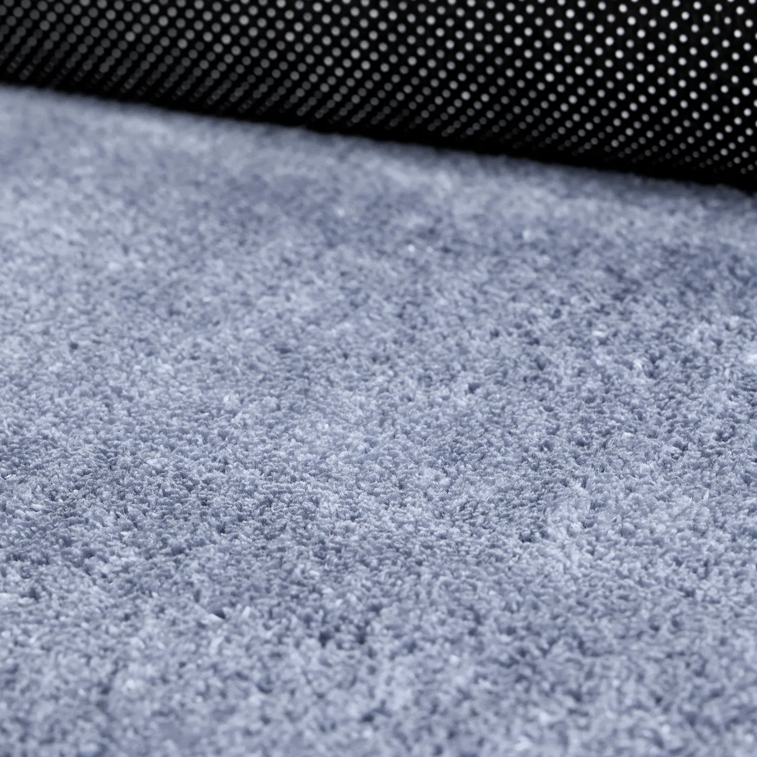 Wavy Runner Rug - Aranga Super Soft Fur (steel blue)