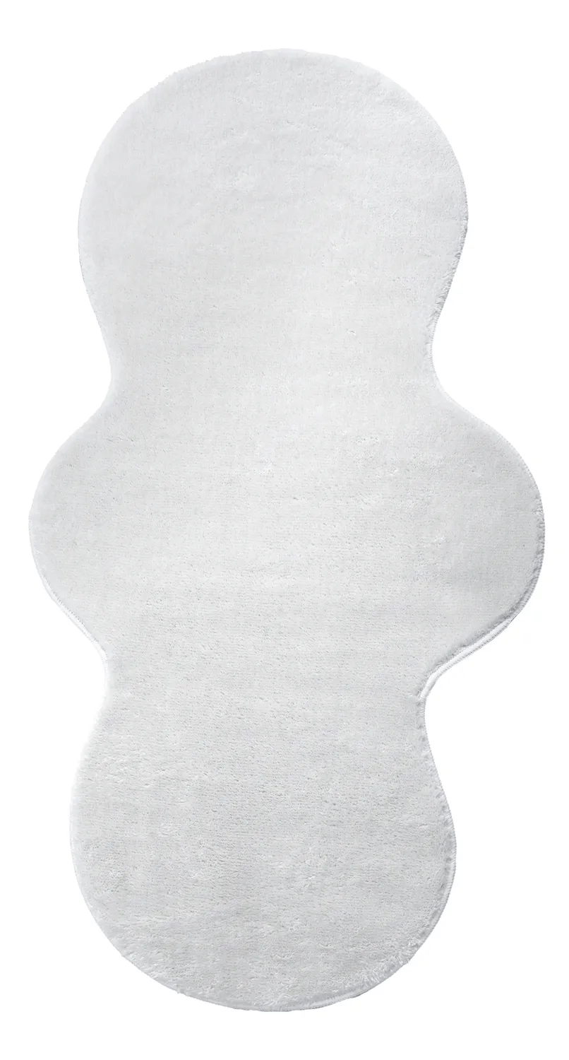 Wavy Runner Rug - Aranga Super Soft Fur (white)