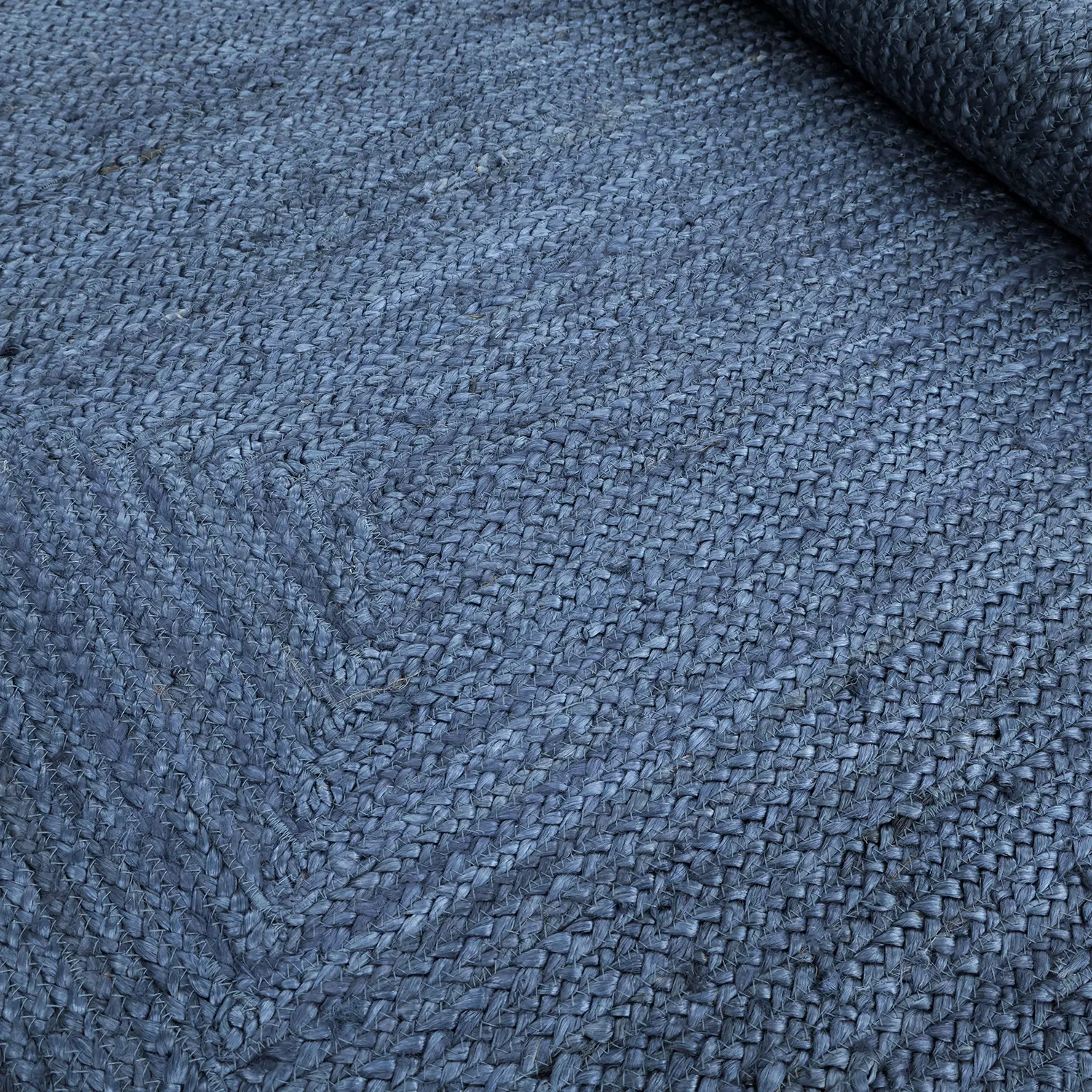 Wavy jute rug - San Francisco (blue)