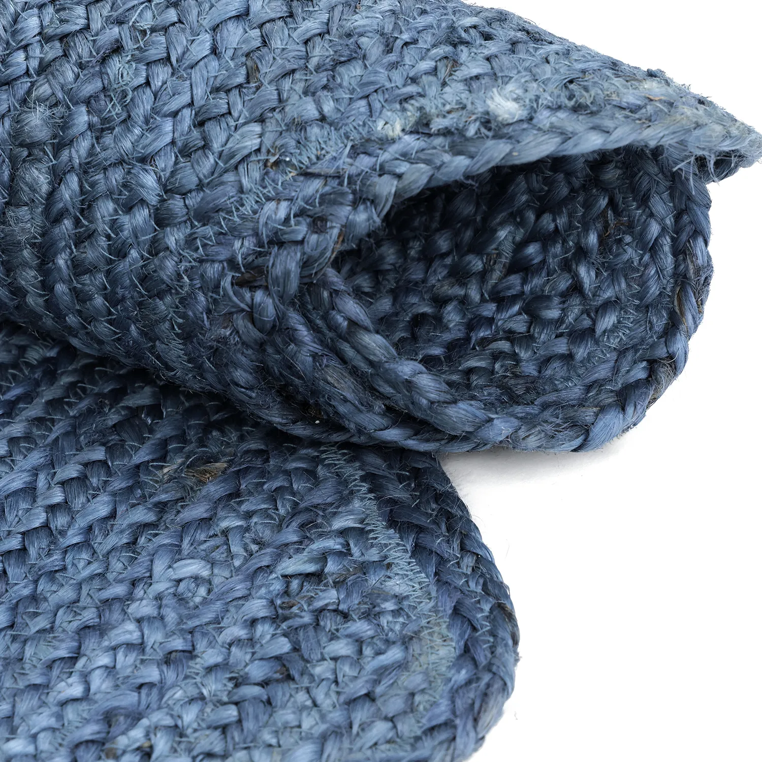 Wavy jute rug - San Francisco (blue)