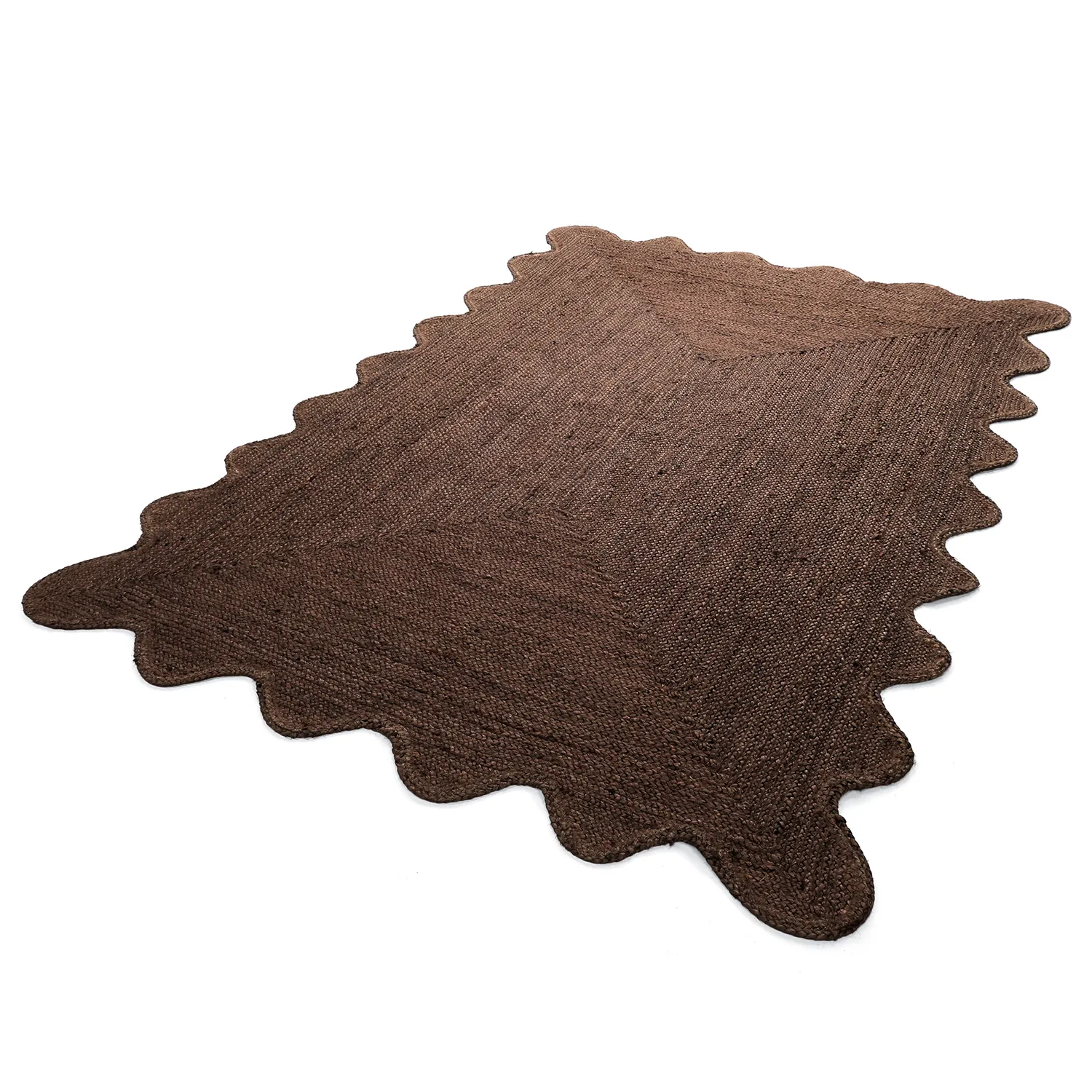 Wavy jute rug - San Francisco (brown)