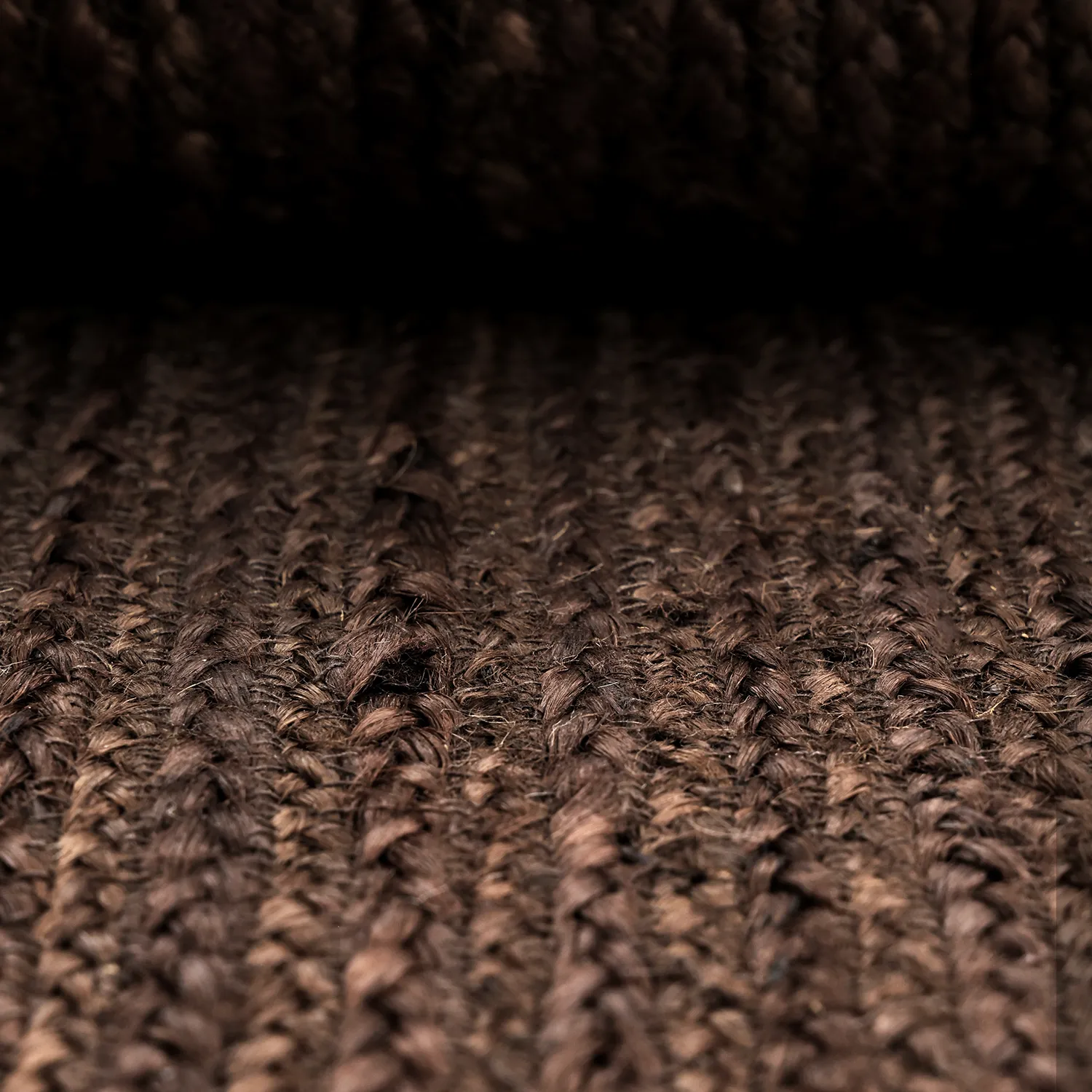 Wavy jute rug - San Francisco (brown)