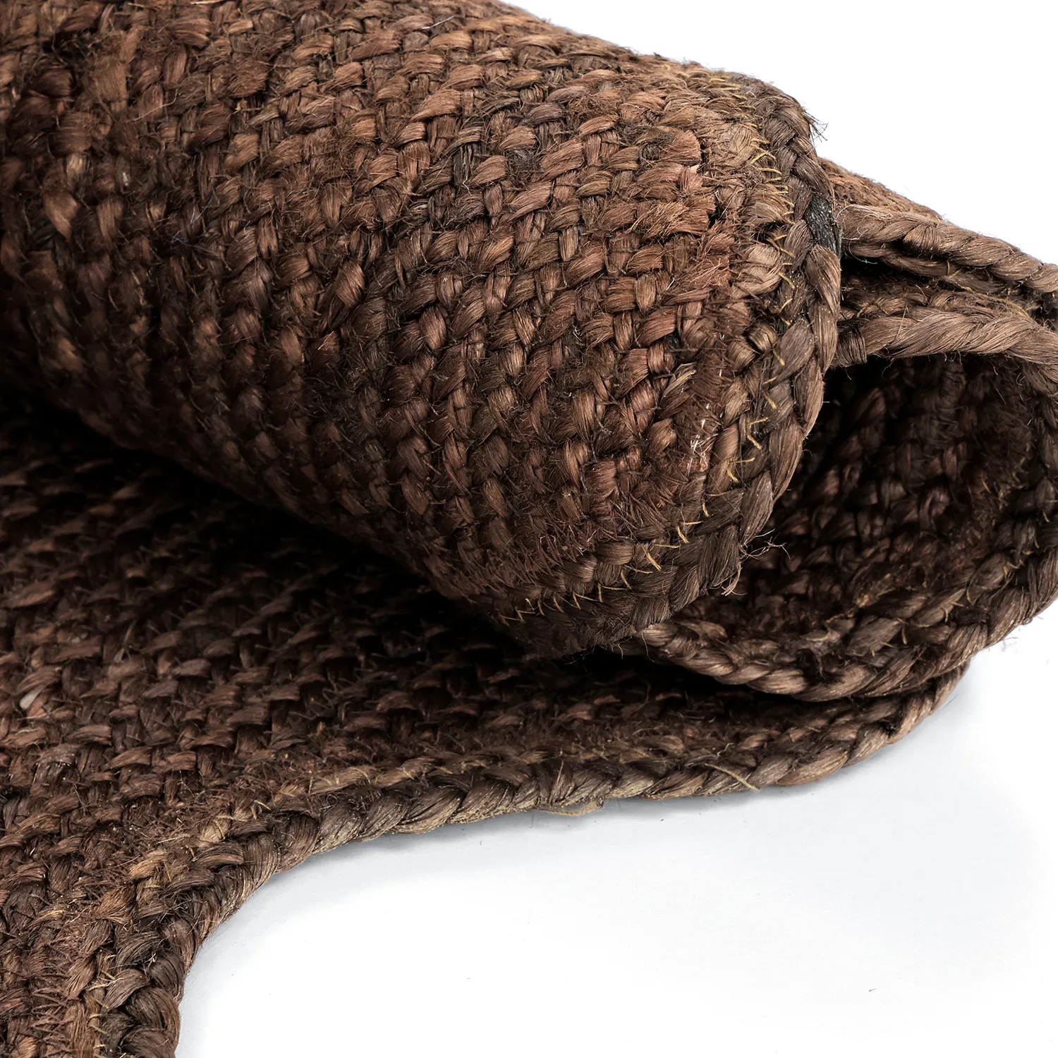 Wavy jute rug - San Francisco (brown)