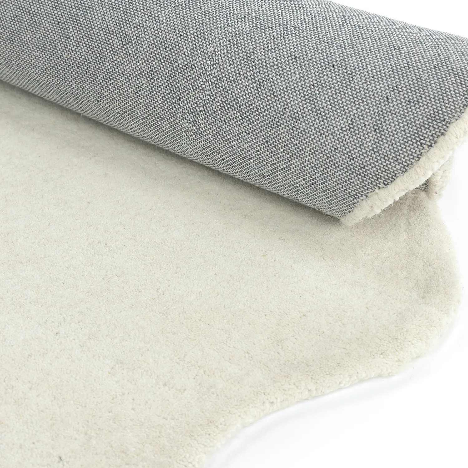 Wavy Wool Rug - Diu Hand Tufted Wool Premium (white)