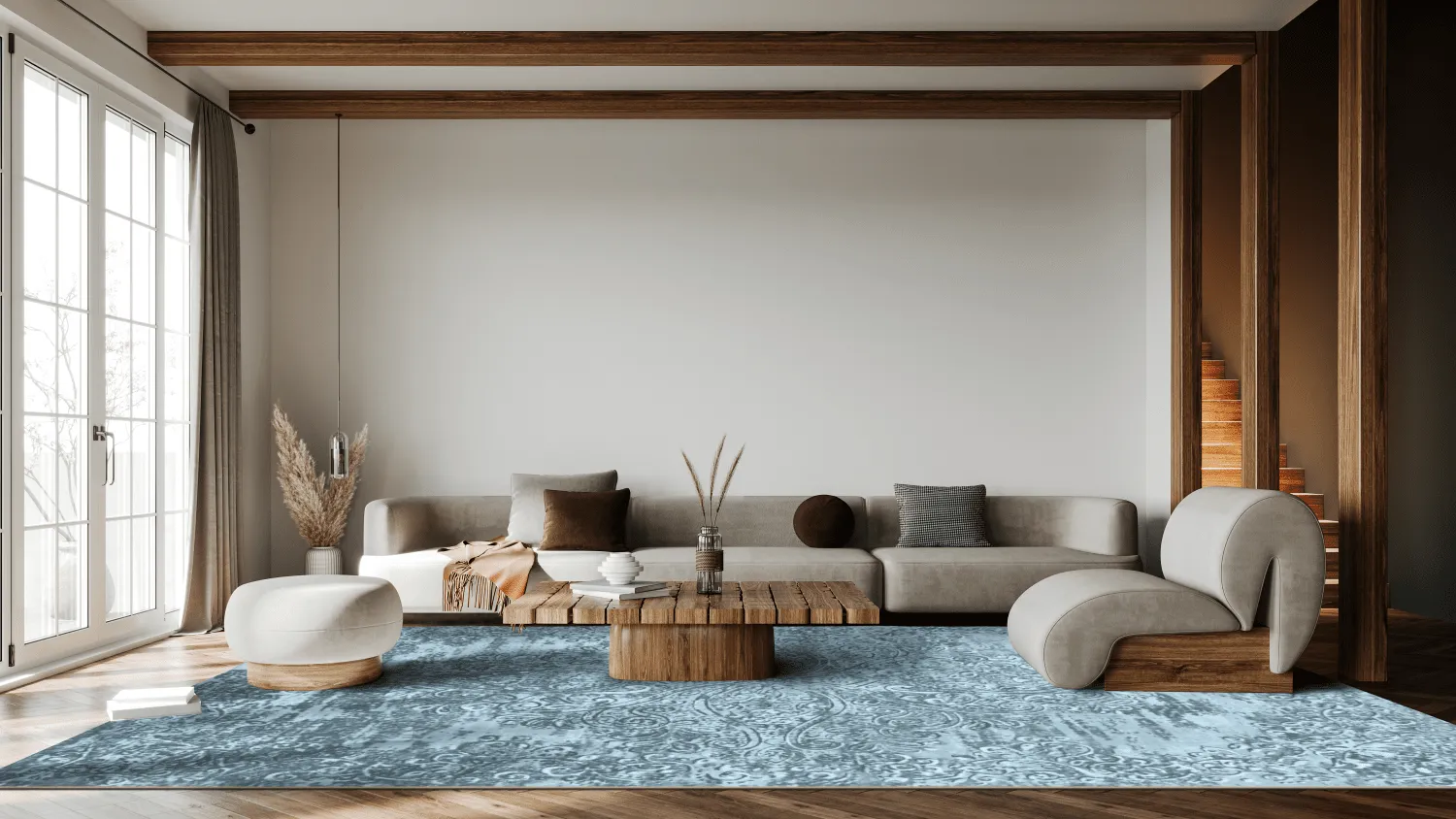 Wilton rug - Valenza (blue)