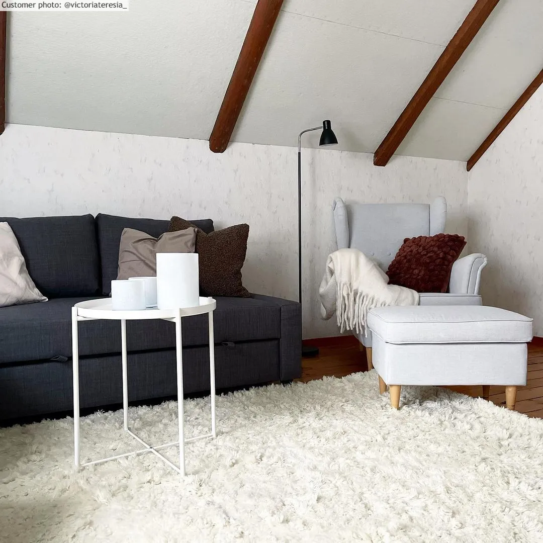 Wool rug - Aliste Wool Shaggy (snow white)