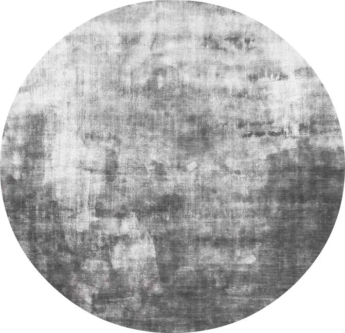 Round rug - Jodhpur Special Luxury Edition Viscose (grey)