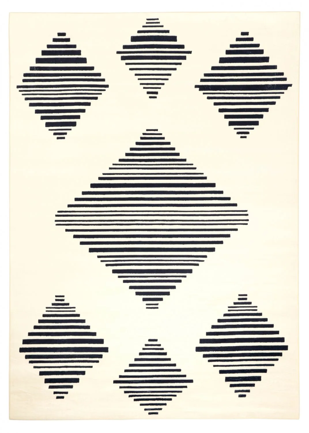Wilton rug - Carmen (cream/black)