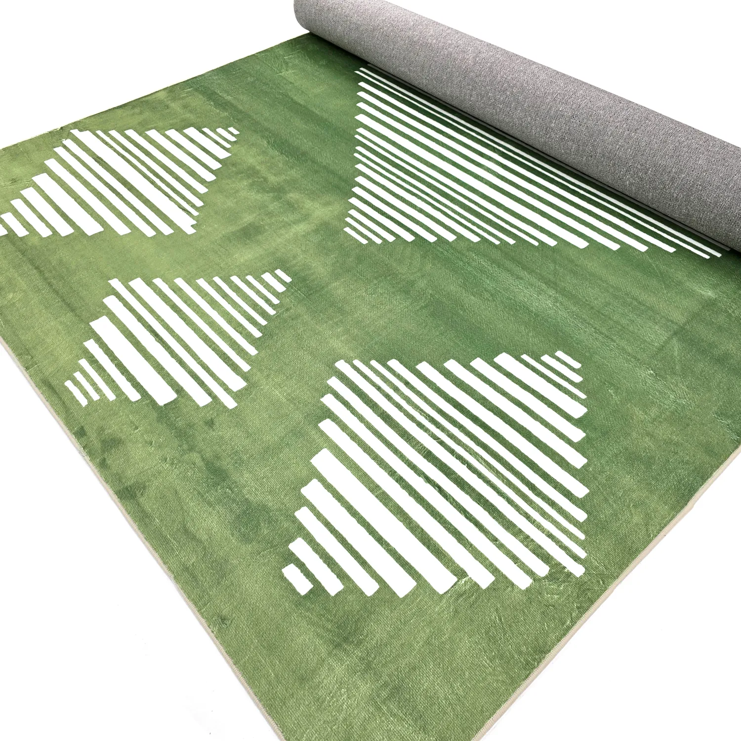 Wilton rug - Carmen (green/white)