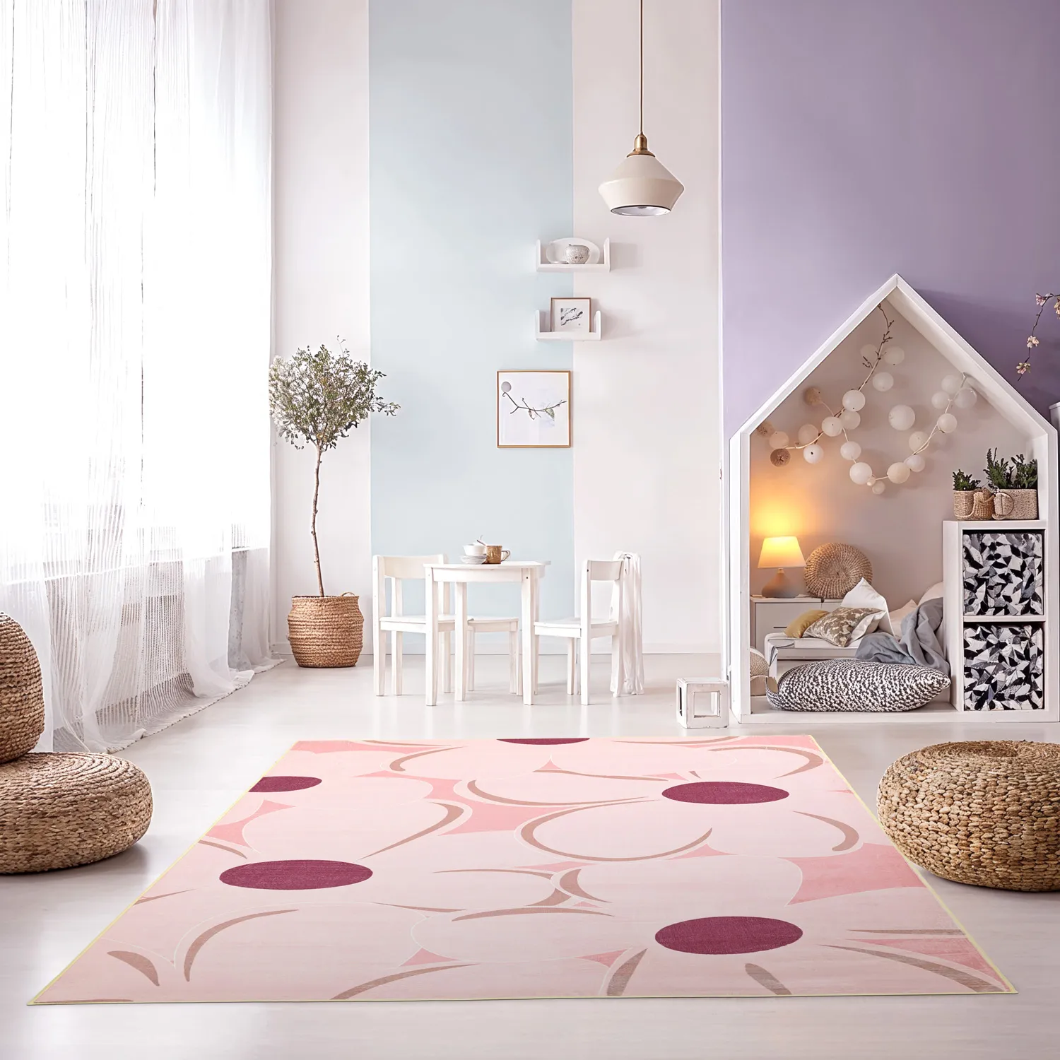Wilton rug - Honfleur (pink/multi)