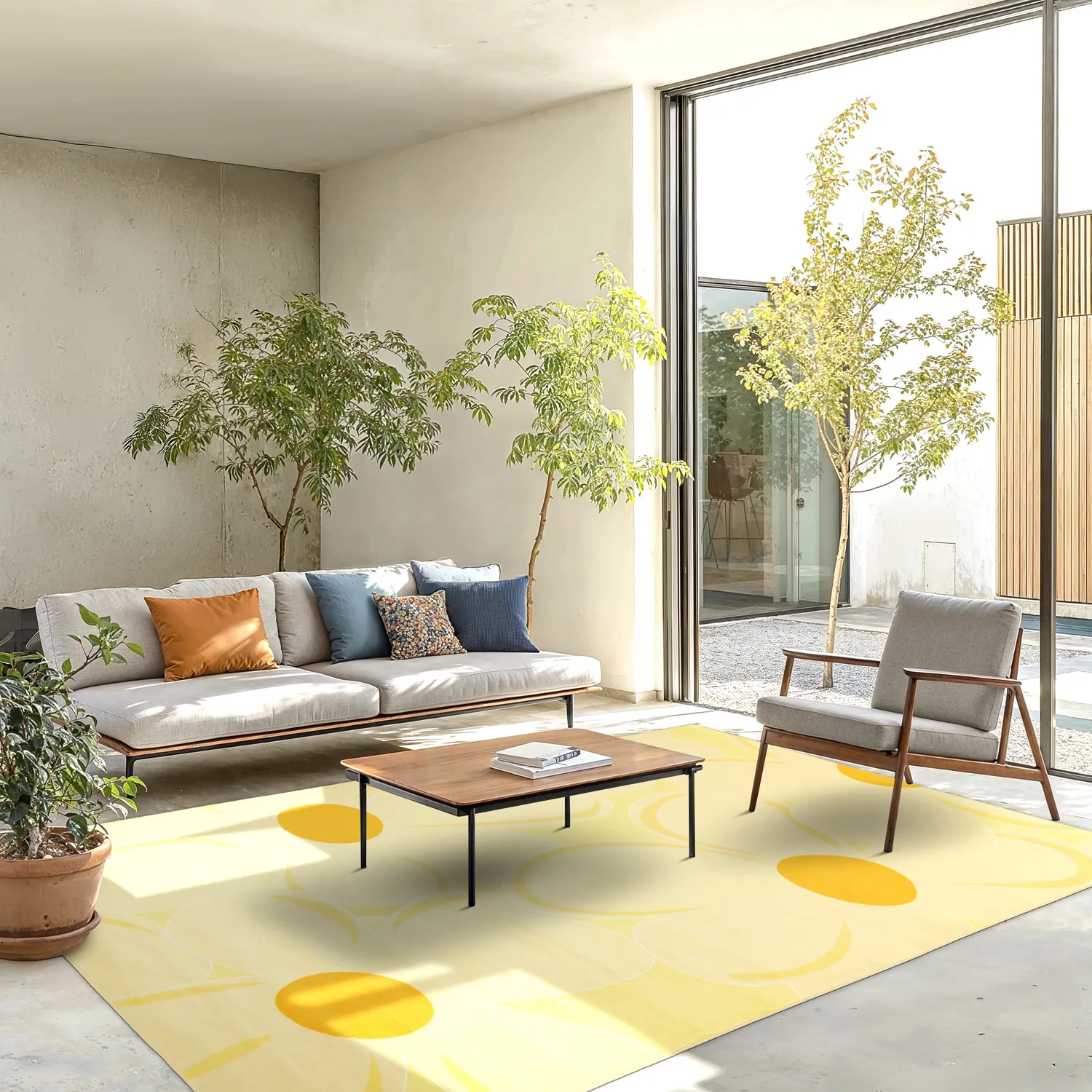 Wilton rug - Honfleur (yellow/multi)