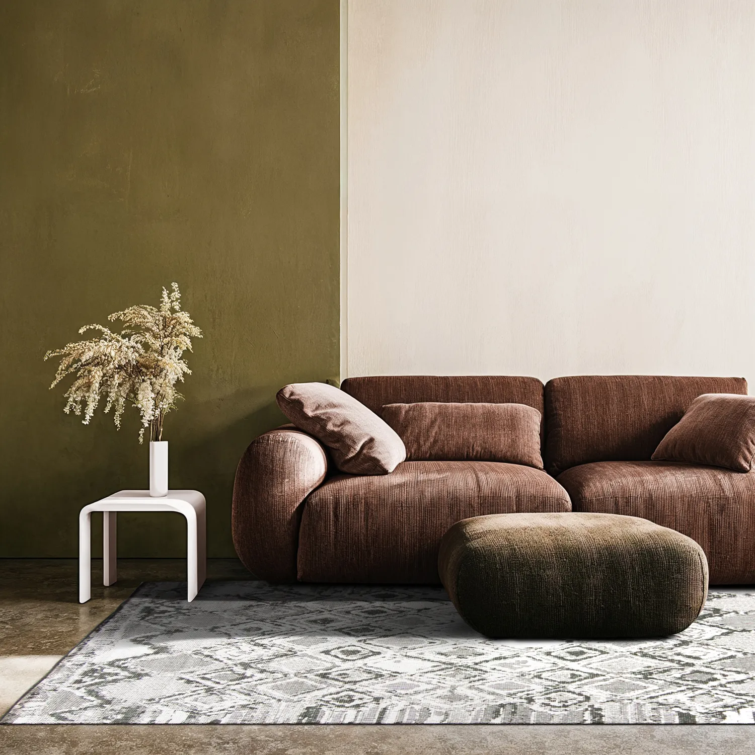Indoor/Outdoor rug - Brussels Night (grey)
