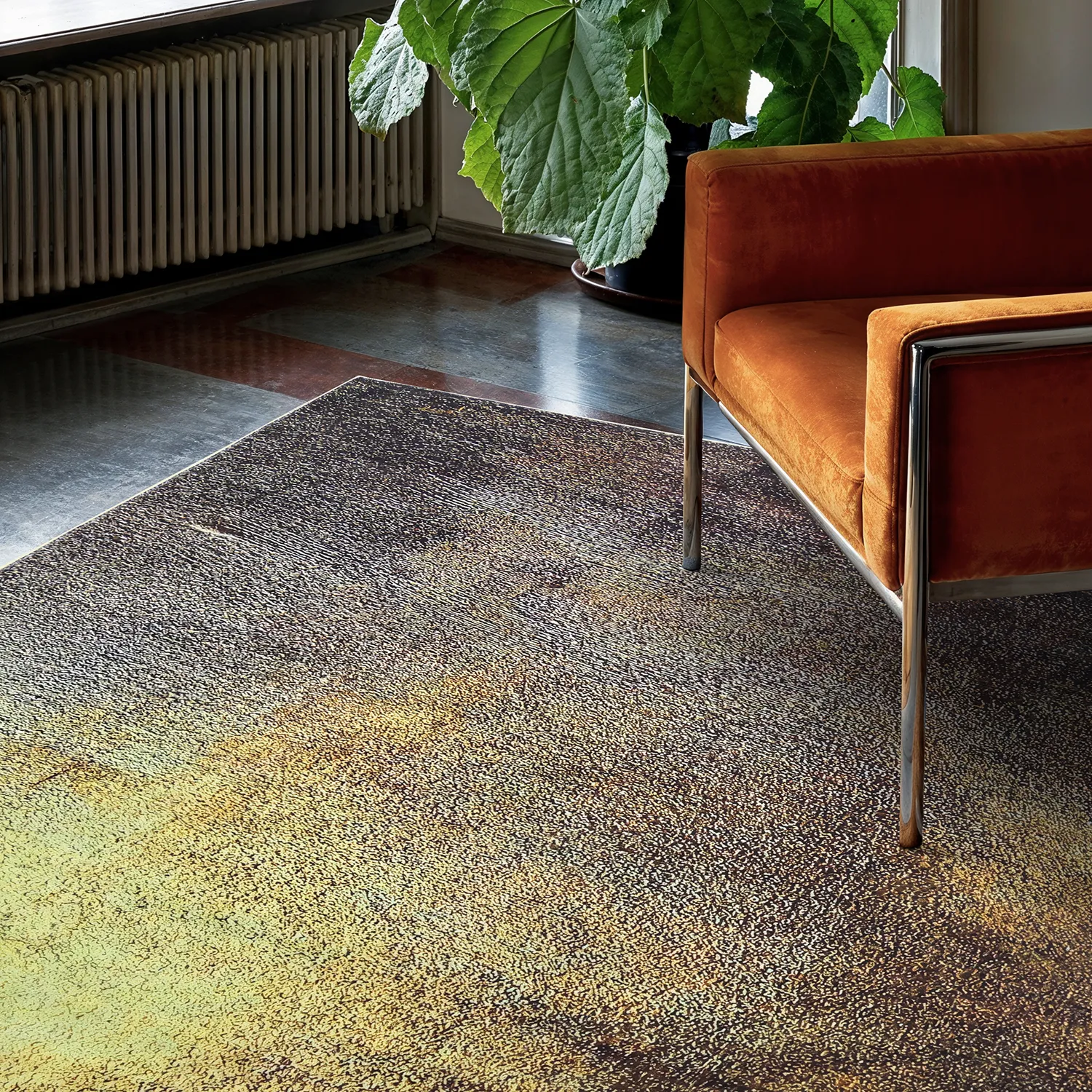 Wilton rug - Oristano (brown/gold)