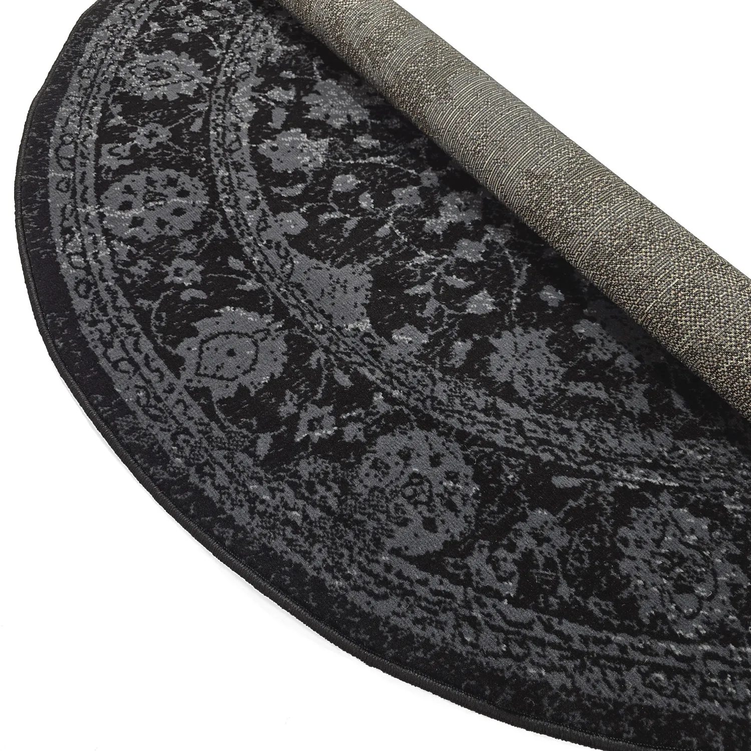 Round rug - Peking Majestic (black)