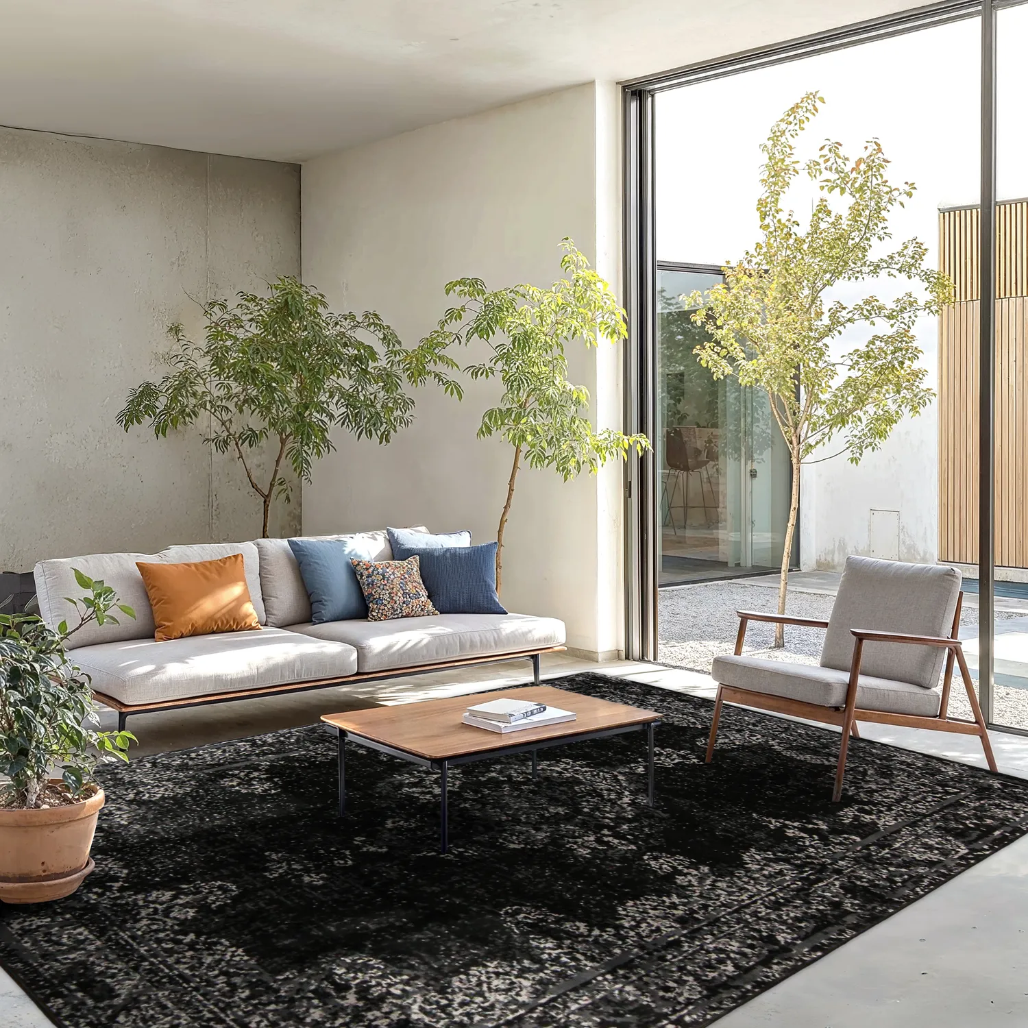 Wilton rug - Peking (black)