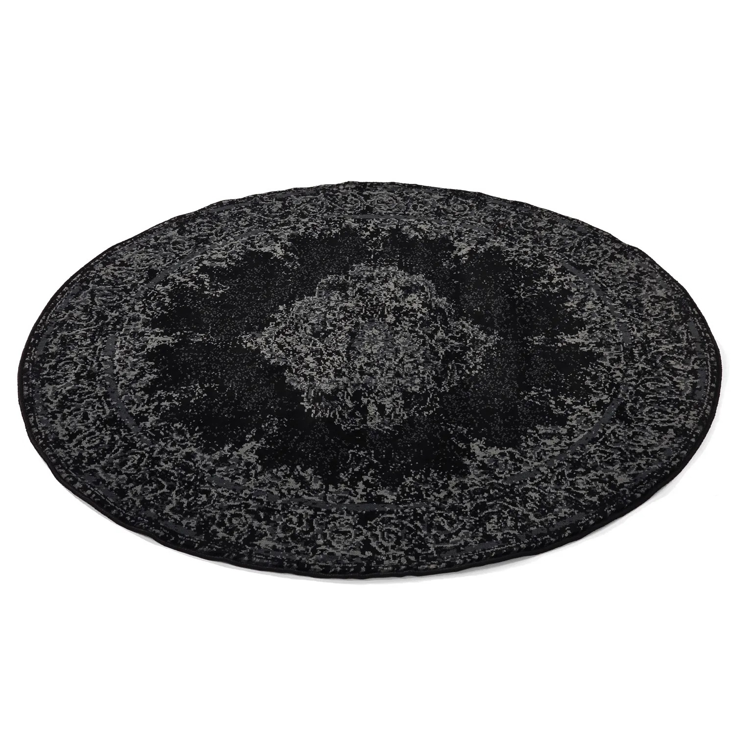 Round rug - Peking (black)