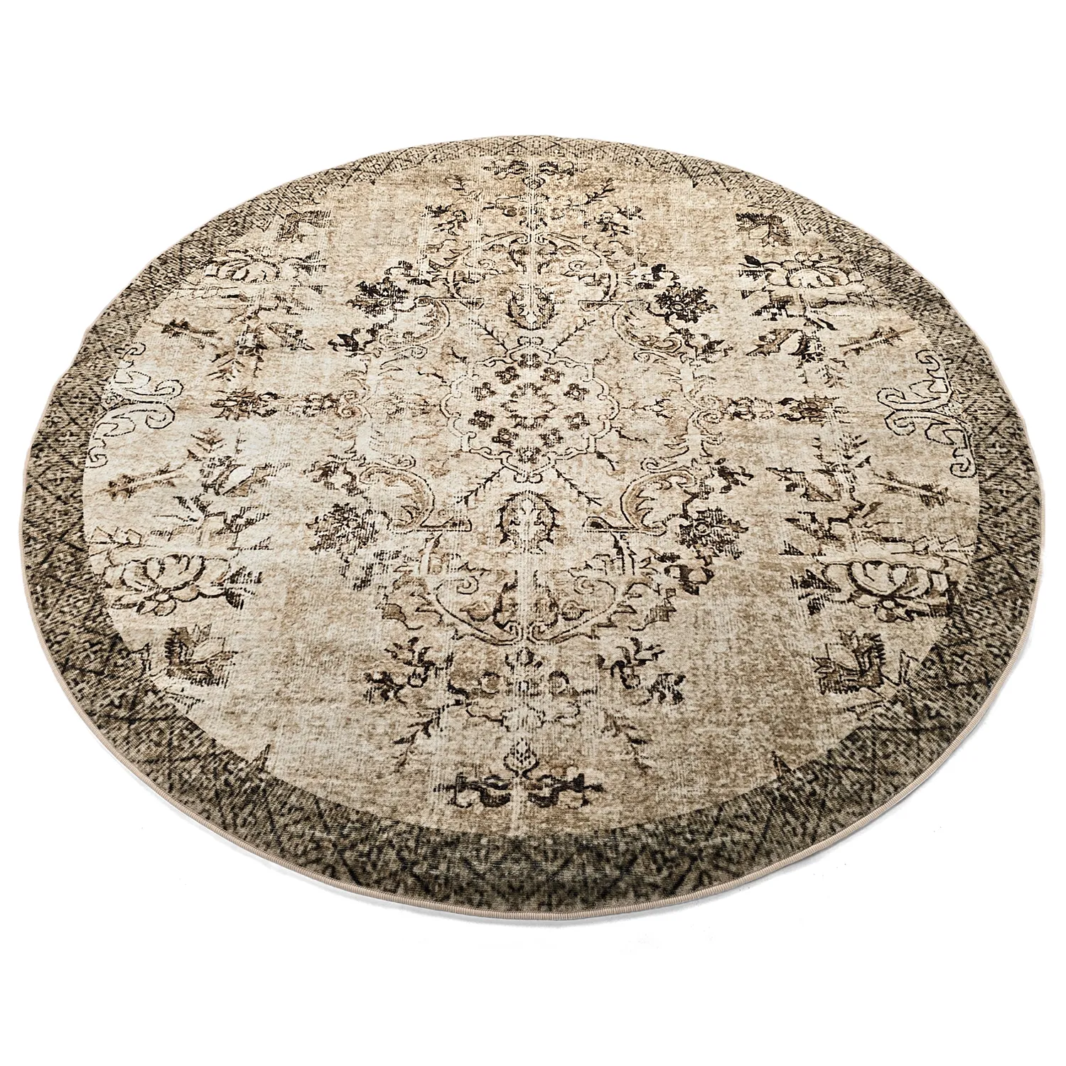 Round rug - Rosalie (brown)