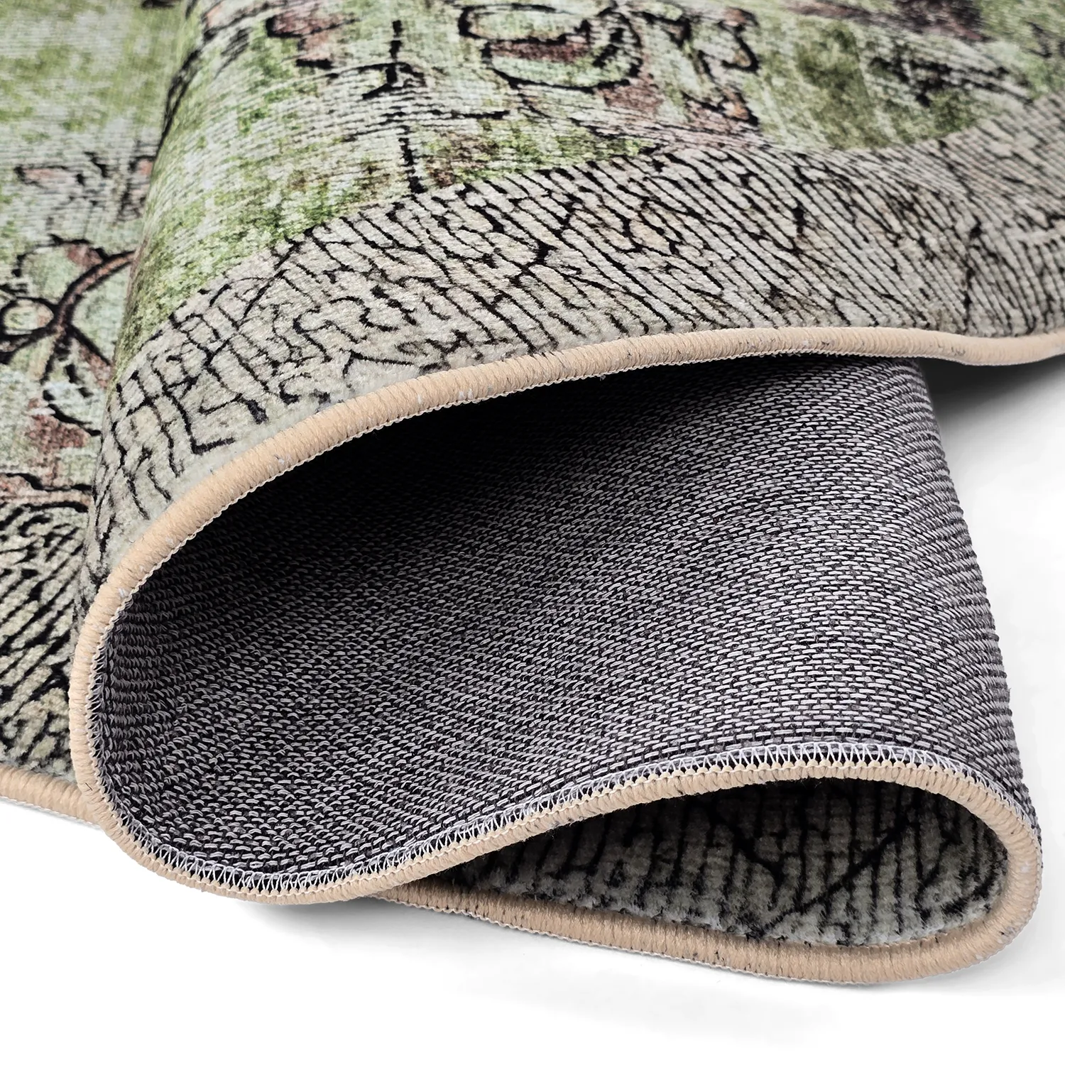Round rug - Rosalie (green)
