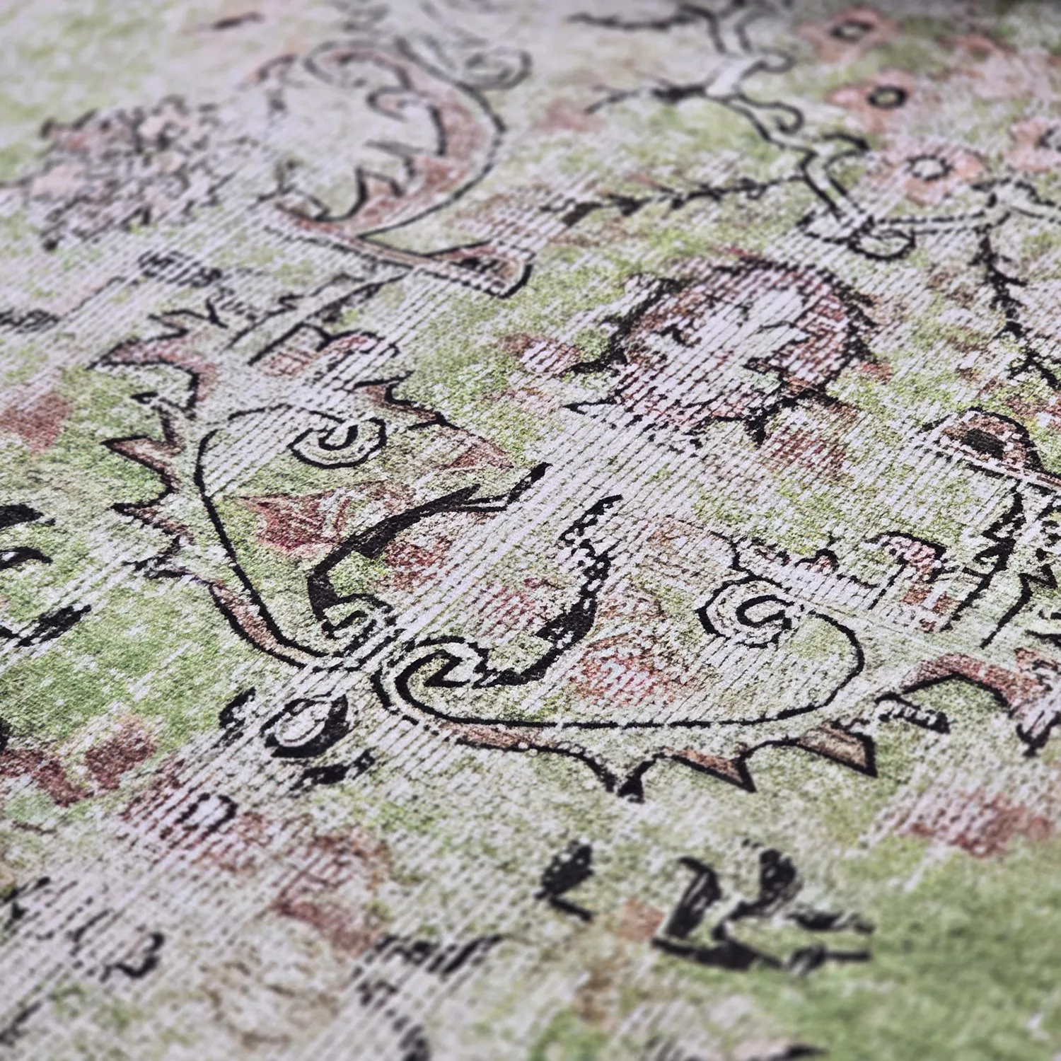 Round rug - Rosalie (green)