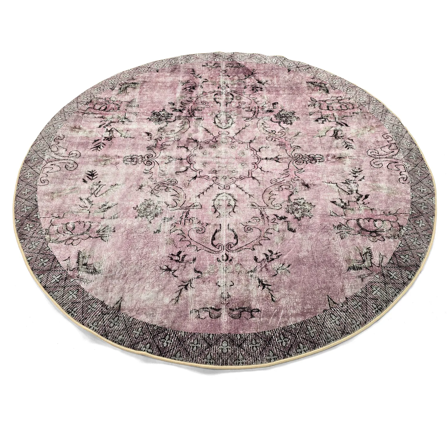 Round rug - Rosalie (pink)